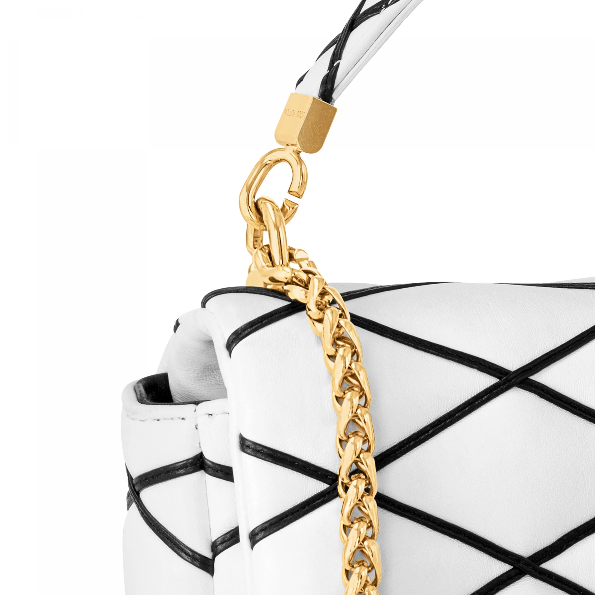 Replica bags Louis Vuitton M22890 GO-14 MM White Black
