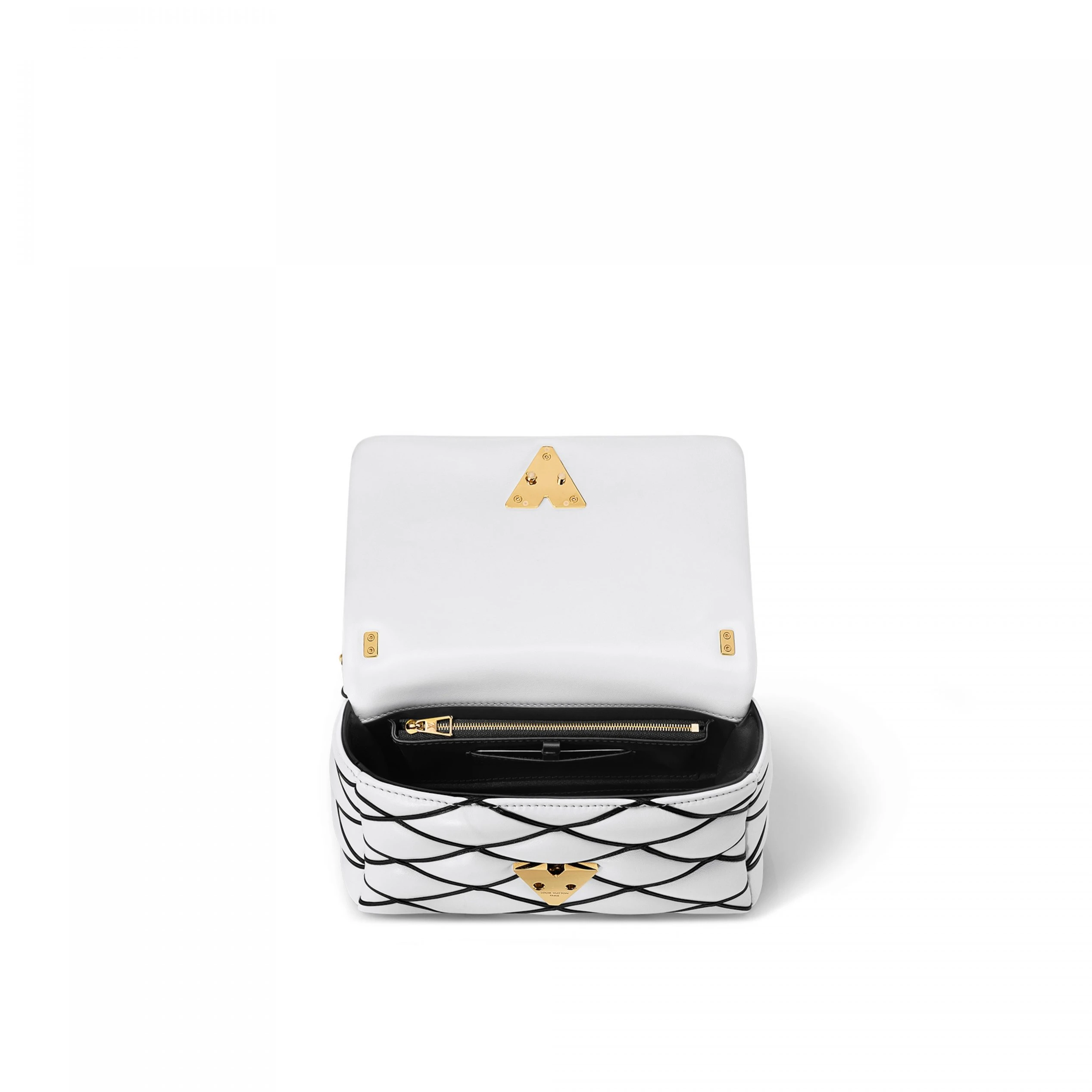 Replica bags Louis Vuitton M22890 GO-14 MM White Black