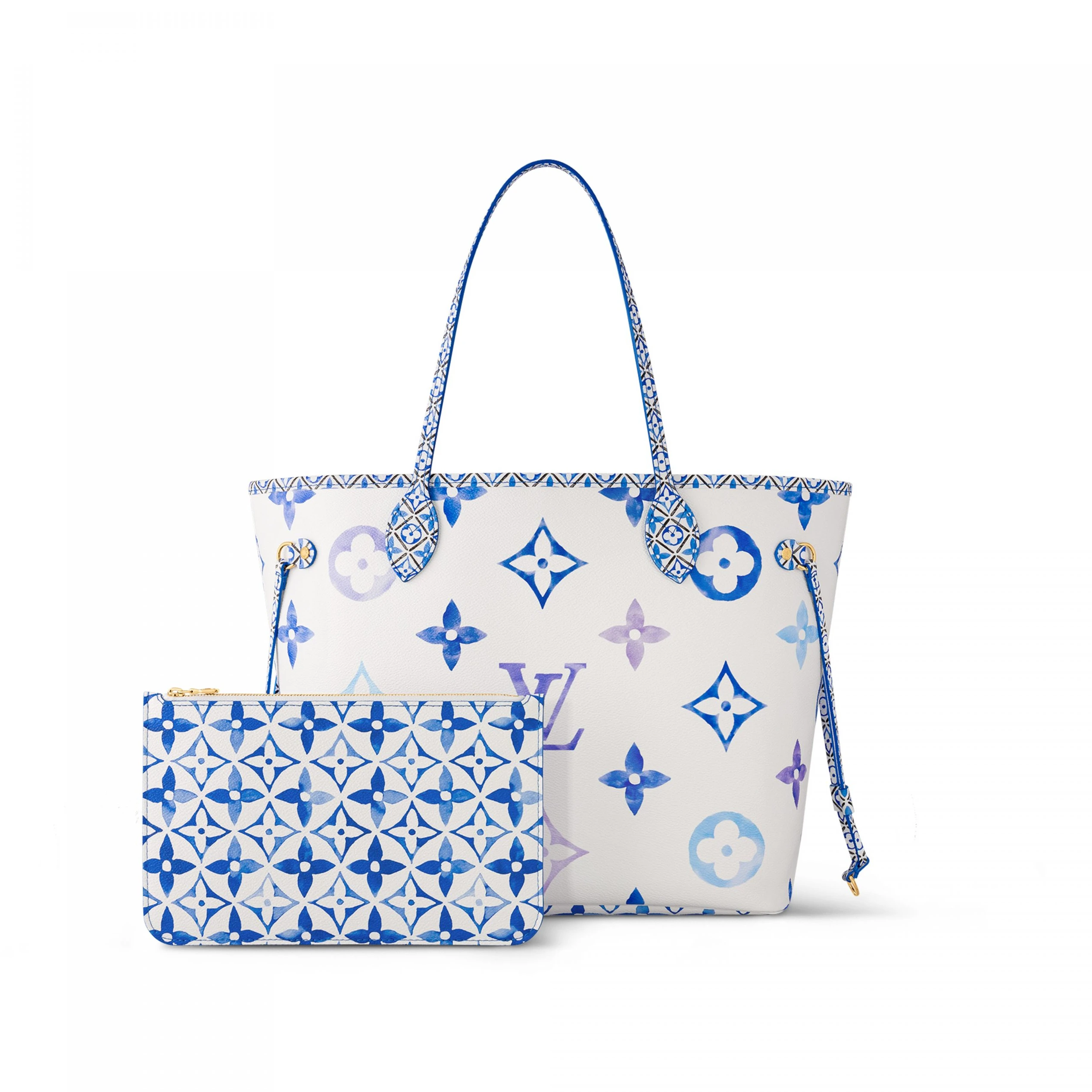 Lv belts replica Louis Vuitton M22979 Neverfull MM Blue Monogram