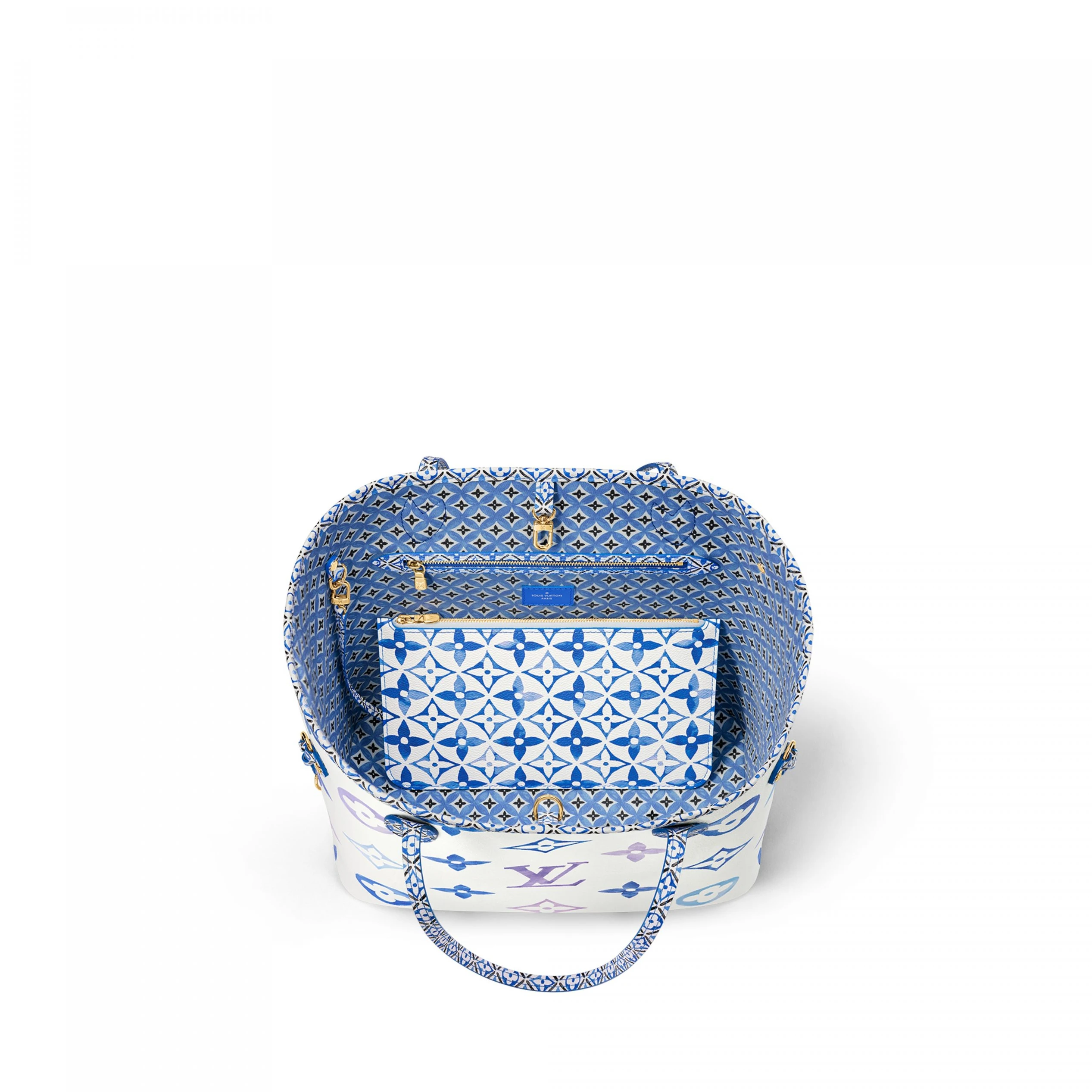 Lv belts replica Louis Vuitton M22979 Neverfull MM Blue Monogram