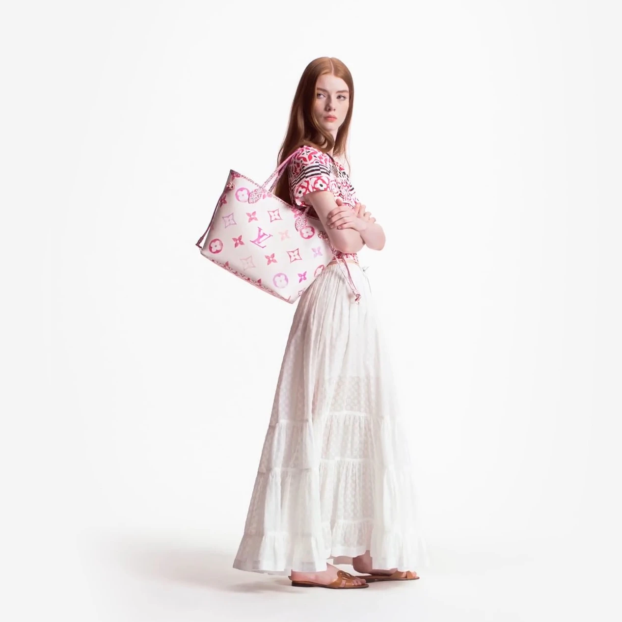 Replica bags lv Louis Vuitton M22980 Neverfull MM Pink Monogram
