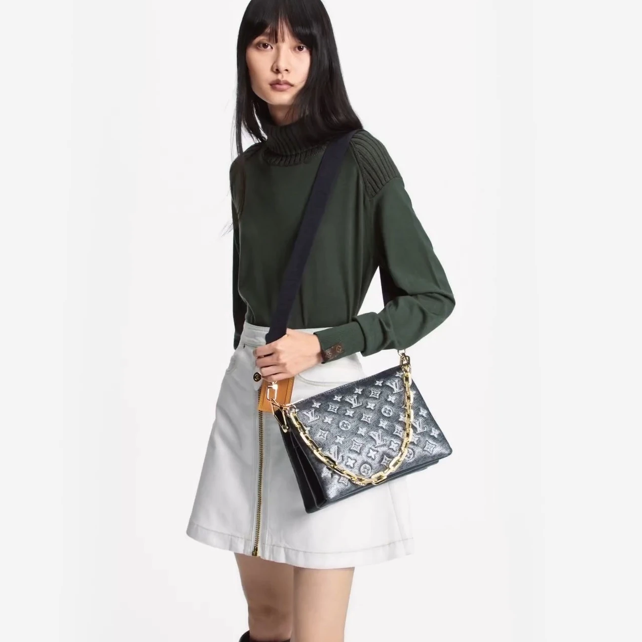 Replica bag Louis Vuitton M23071 Coussin PM Blue