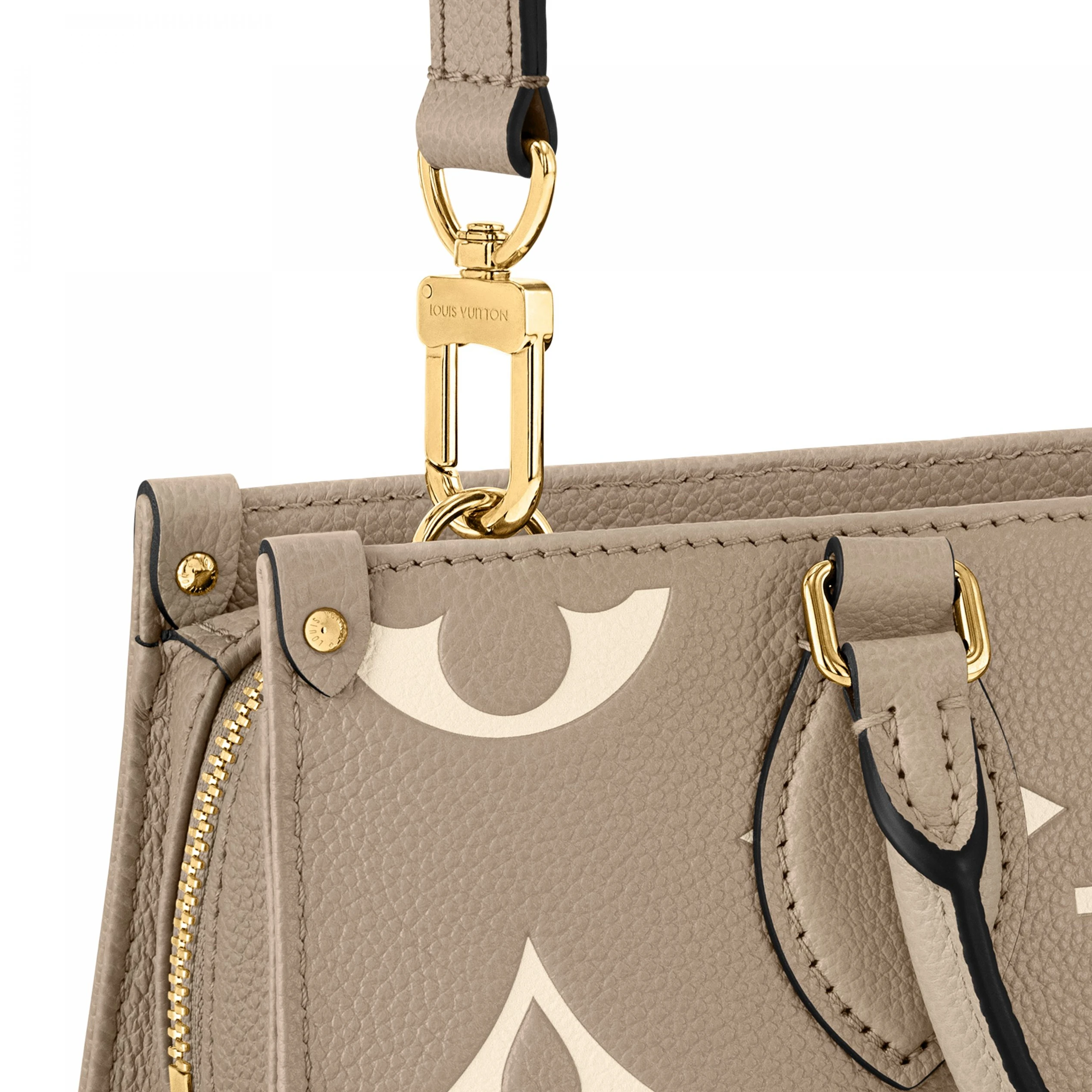 Replica bag Louis Vuitton M23641 OnTheGo East West Dove Cream Bicolor Monogram Empreinte Leather