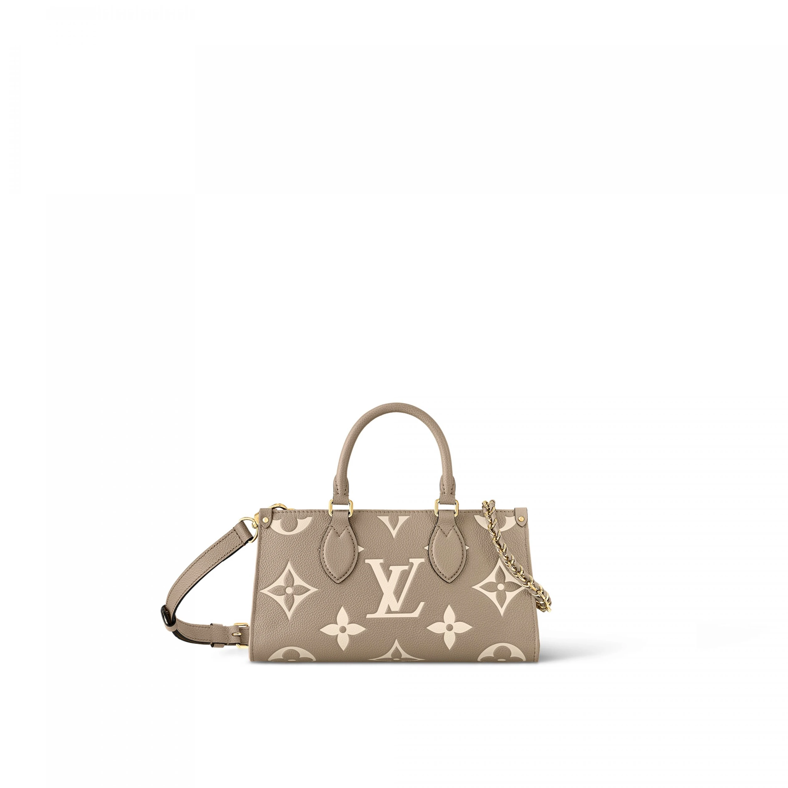 Louis Vuitton M23641 OnTheGo East West Dove Cream Bicolor Monogram Empreinte Leather