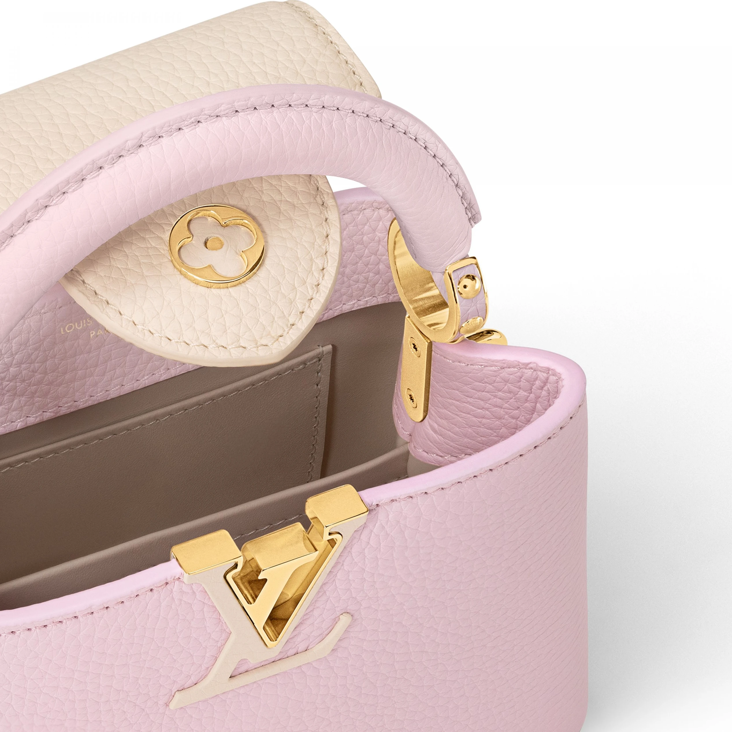 Replica bags lv Louis Vuitton M23951 Capucines Mini Marshmallow
