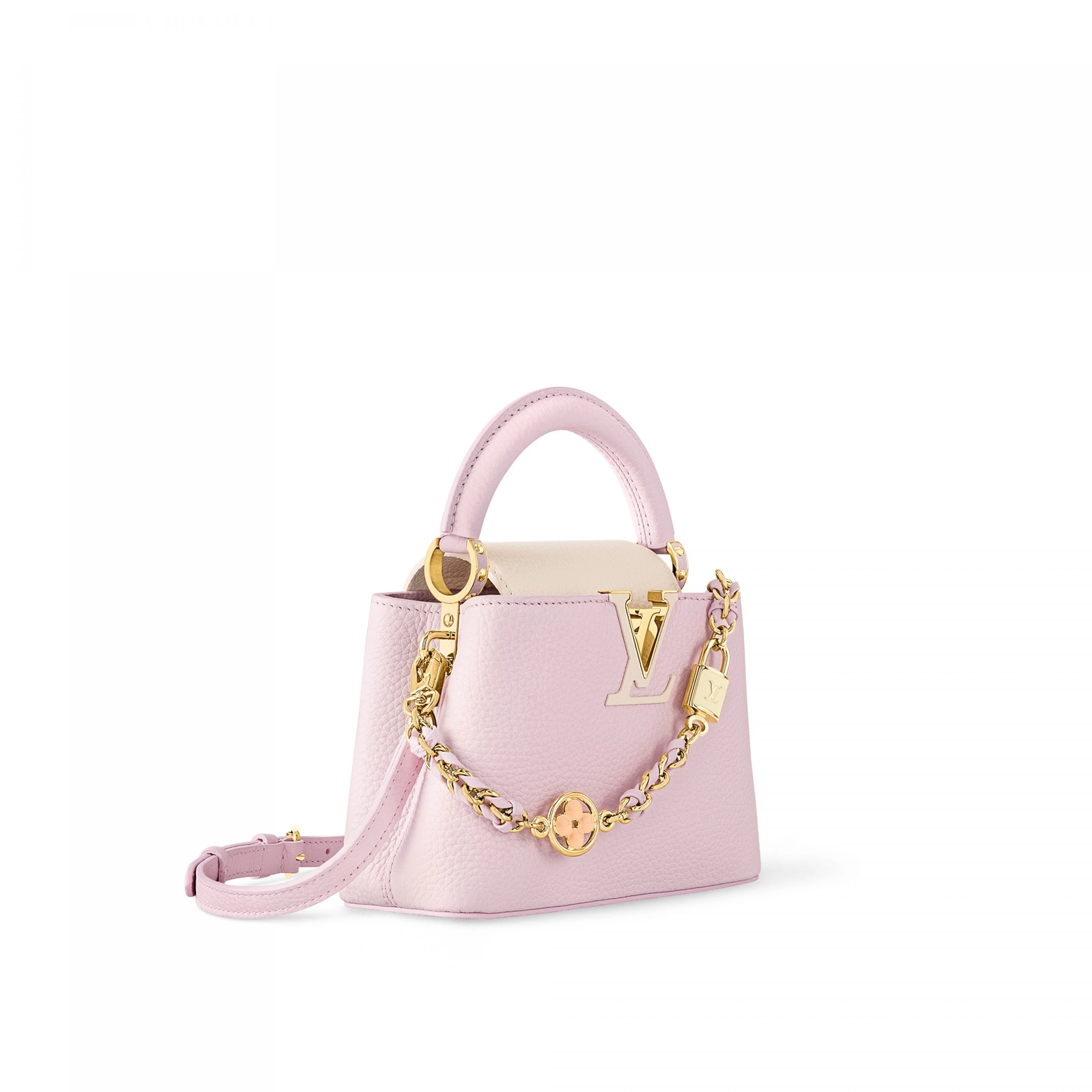 Replica bags lv Louis Vuitton M23951 Capucines Mini Marshmallow