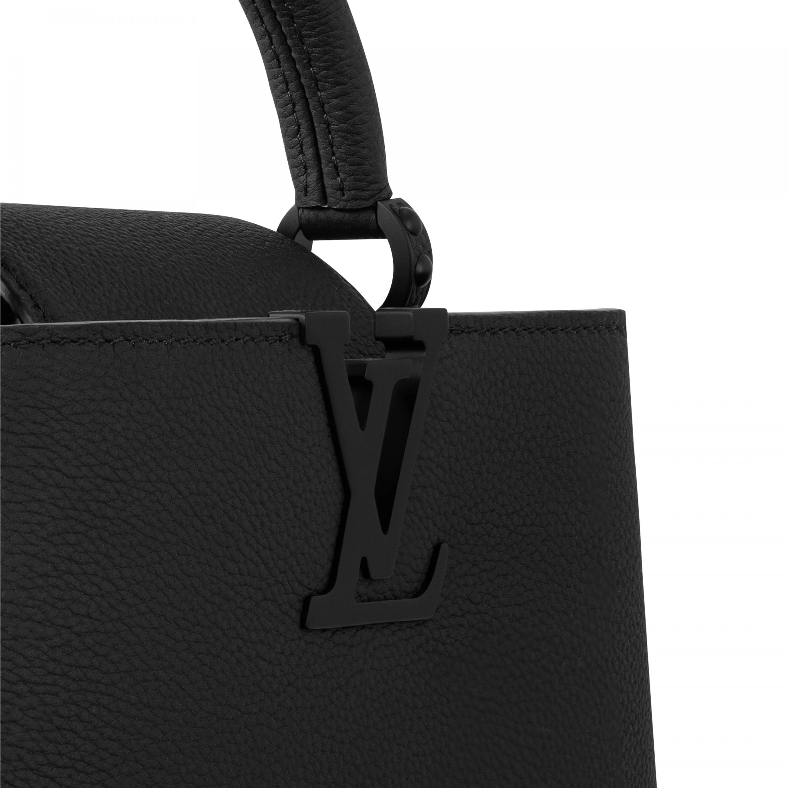 Replica bags lv Louis Vuitton M23955 Capucines East-West Mini All Black