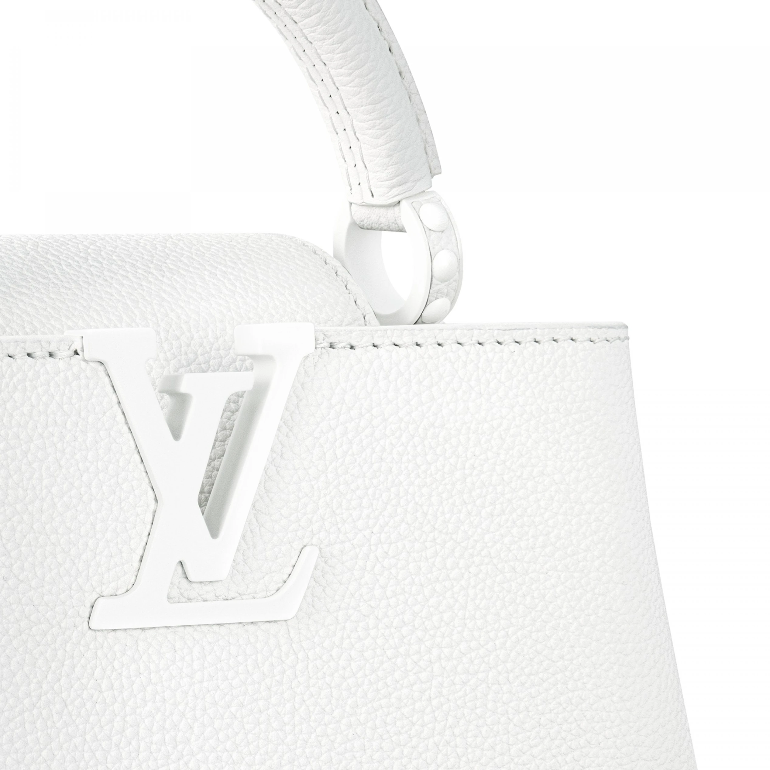 Replica bags Louis Vuitton M23956 Capucines East-West Mini Optic White