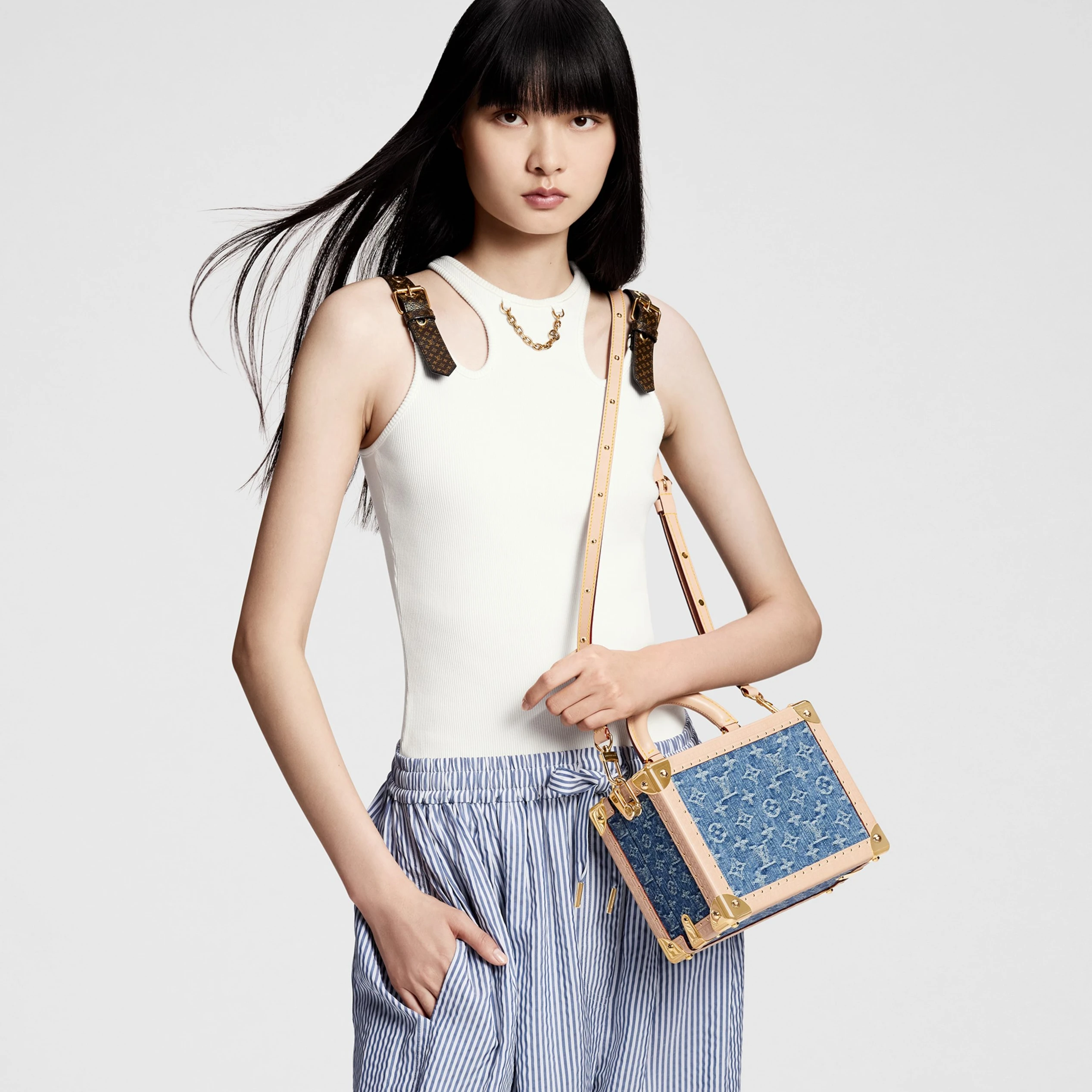 Mythick.ru Louis Vuitton M24161 Petite Valise Denim Blue