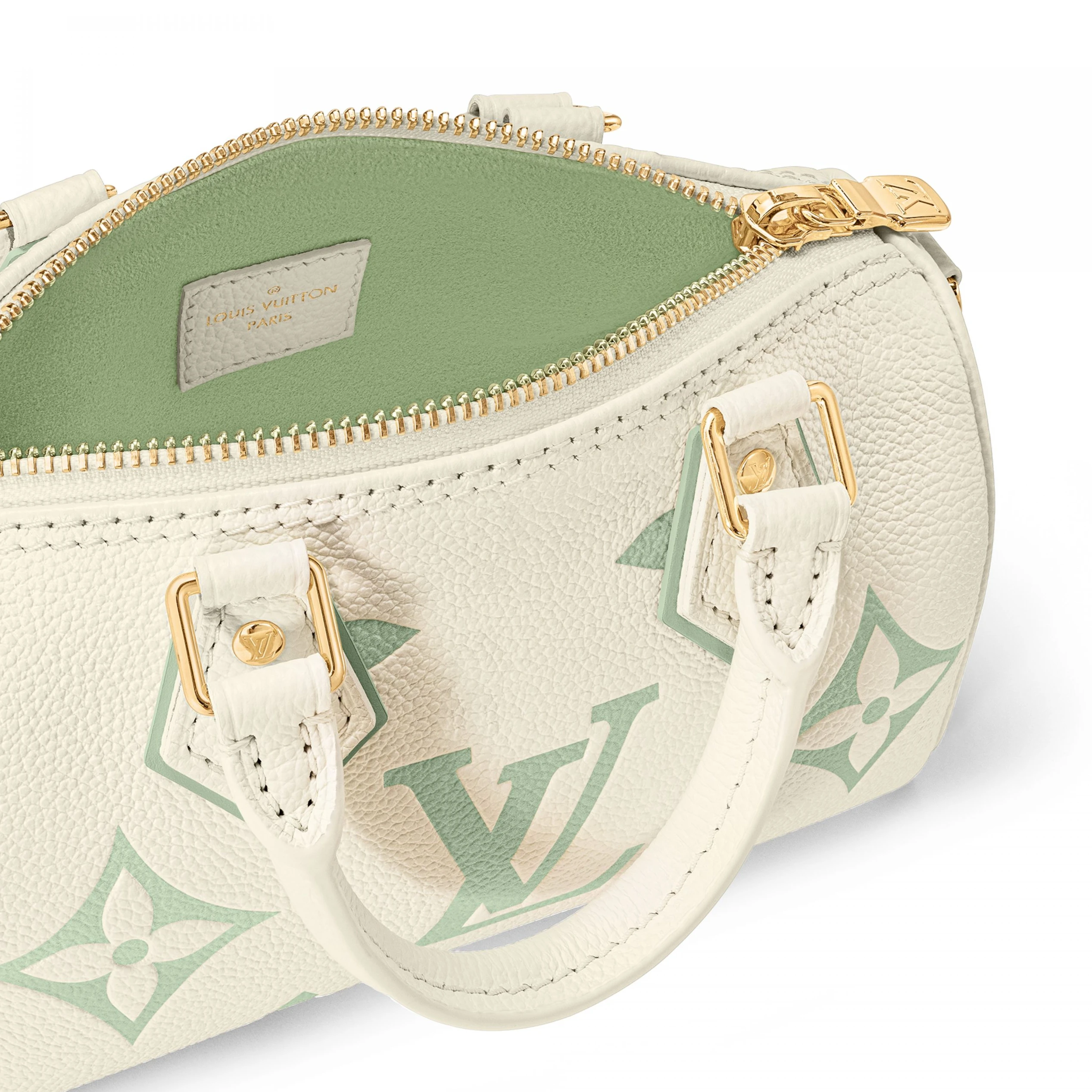 Replica bags lv Louis Vuitton M24169 Nano Speedy Matcha Green
