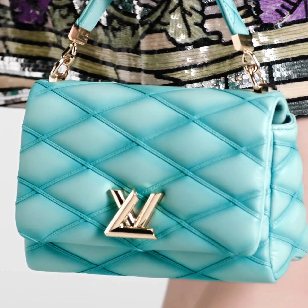 Louis vuitton locations Louis Vuitton M24185 GO-14 MM Lagoon Turquoise