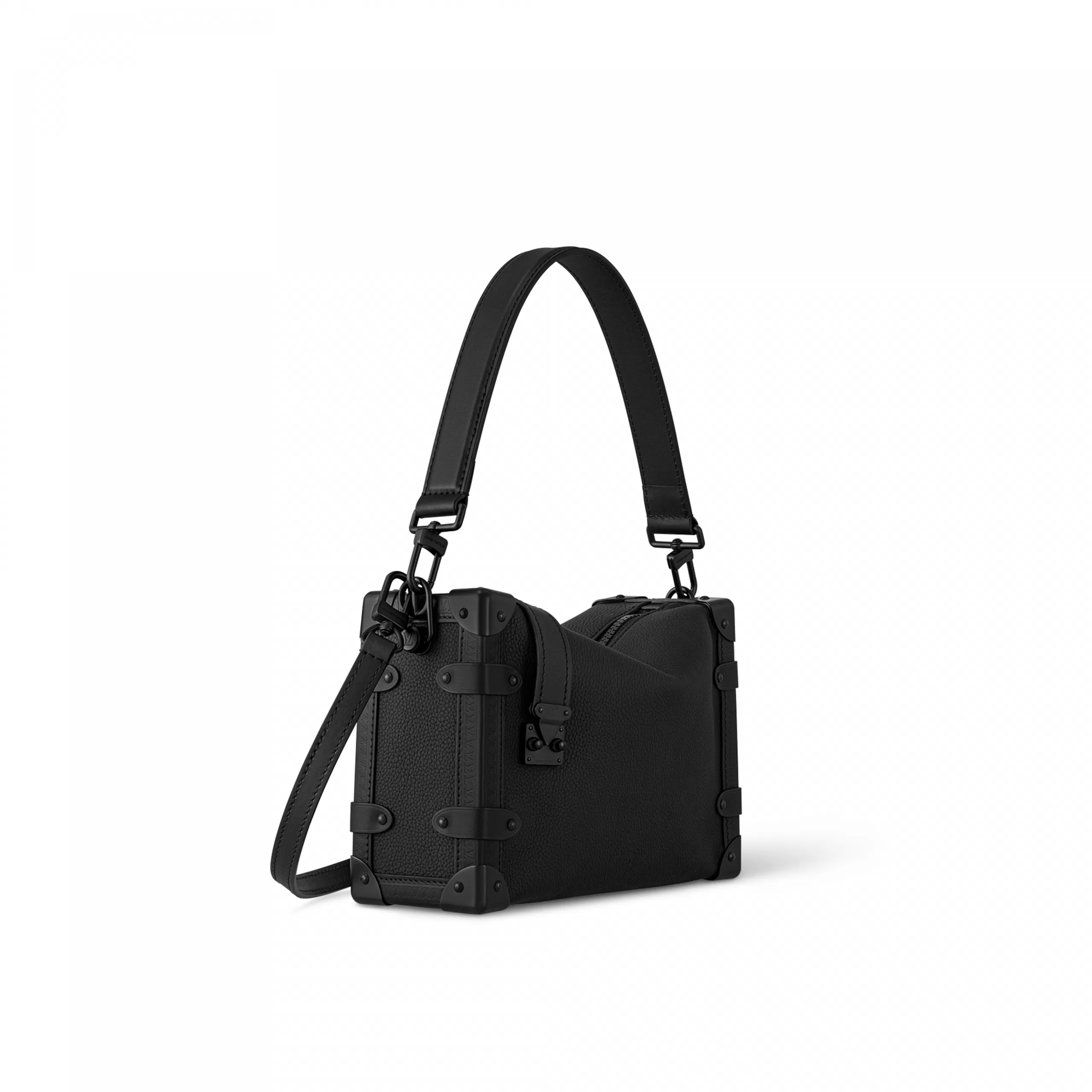 Replica bags lv Louis Vuitton M24309 Side Trunk MM All Black