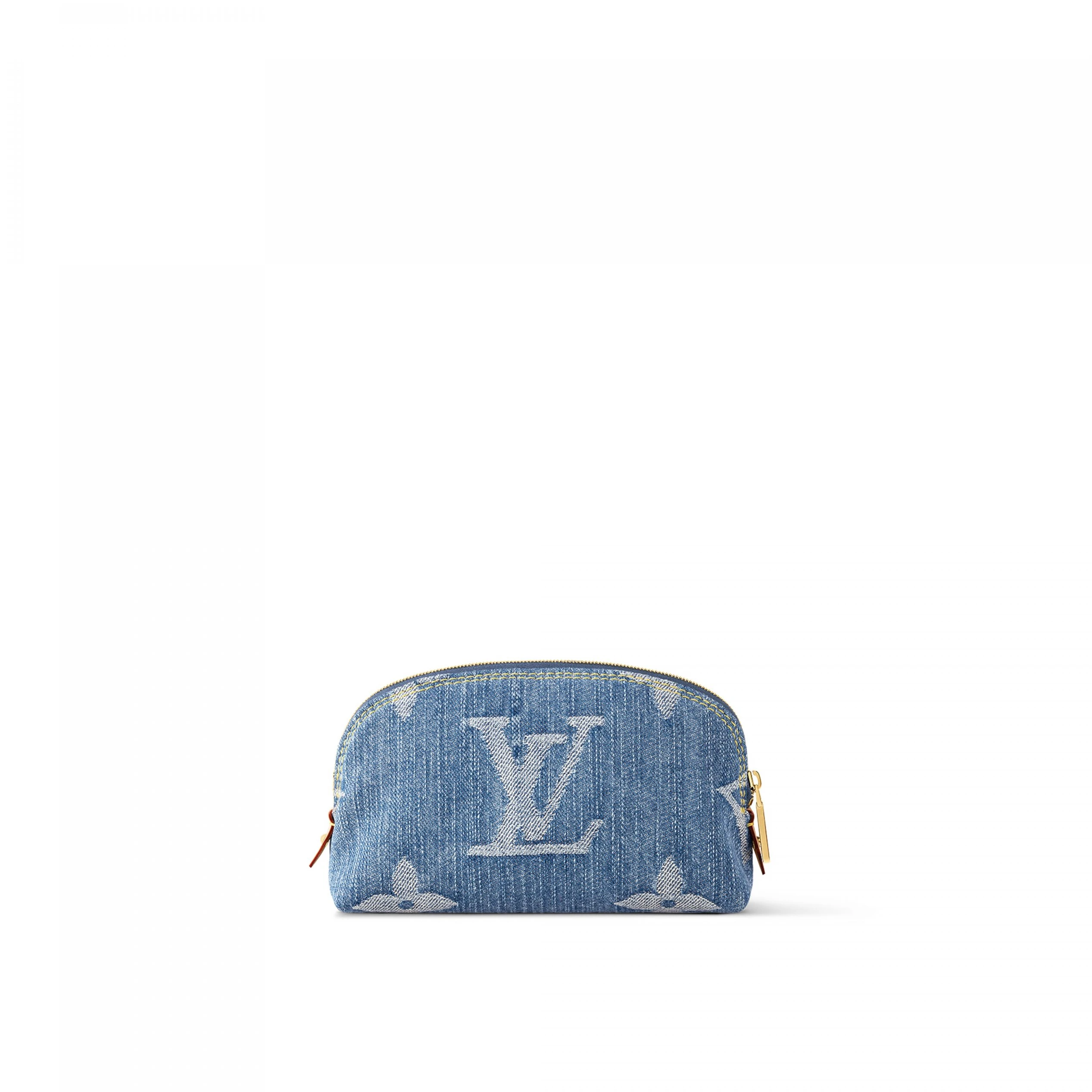 Lv belts replica Louis Vuitton M24316 Pochette Cosmétique PM Denim Blue