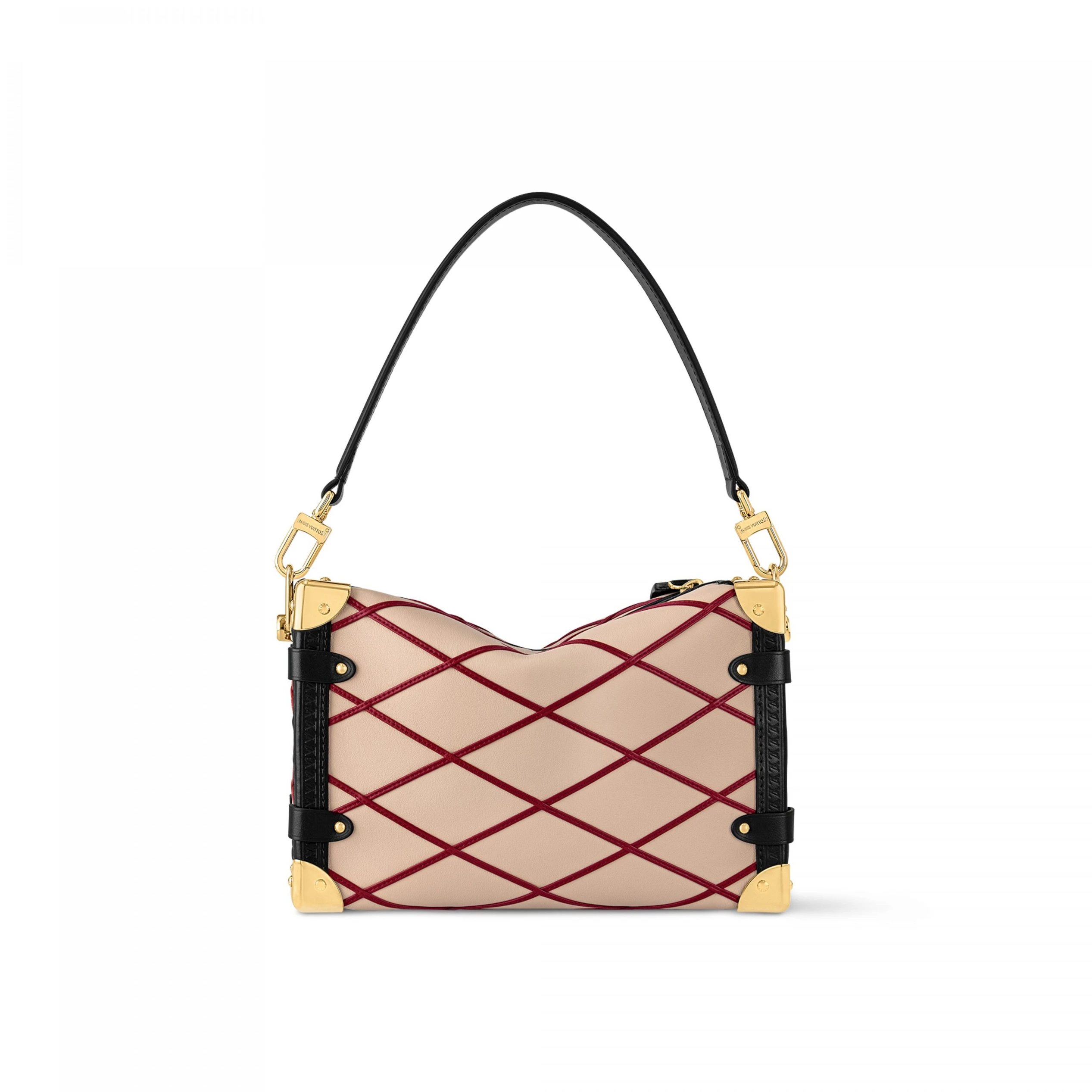 Louis vuitton locations Louis Vuitton M24403 Side Trunk MM Malletage Beige Red