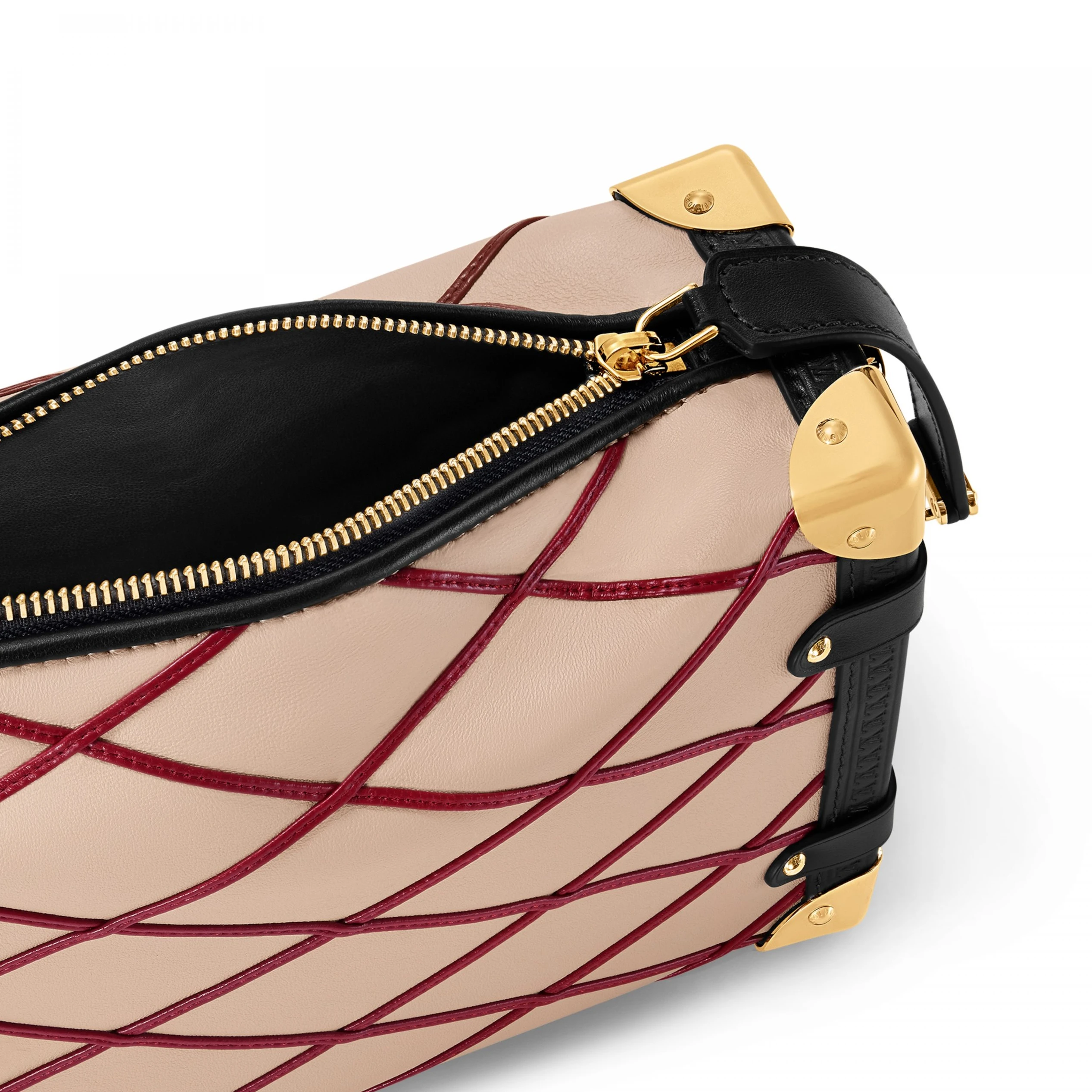 Louis vuitton locations Louis Vuitton M24403 Side Trunk MM Malletage Beige Red