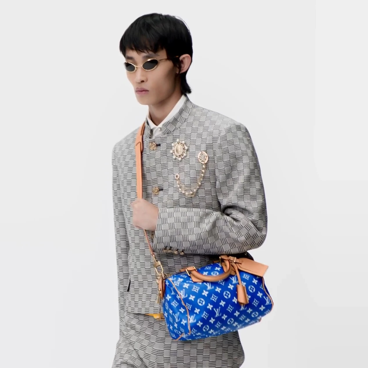 Louis vuitton locations Louis Vuitton M24424 Speedy P9 Bandoulière 25 Blue