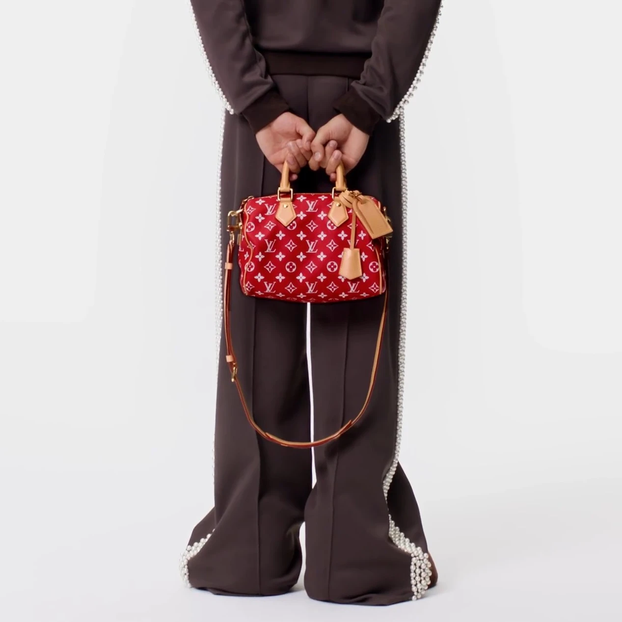 Replica bags lv Louis Vuitton M24425 Speedy P9 Bandoulière 25 Red