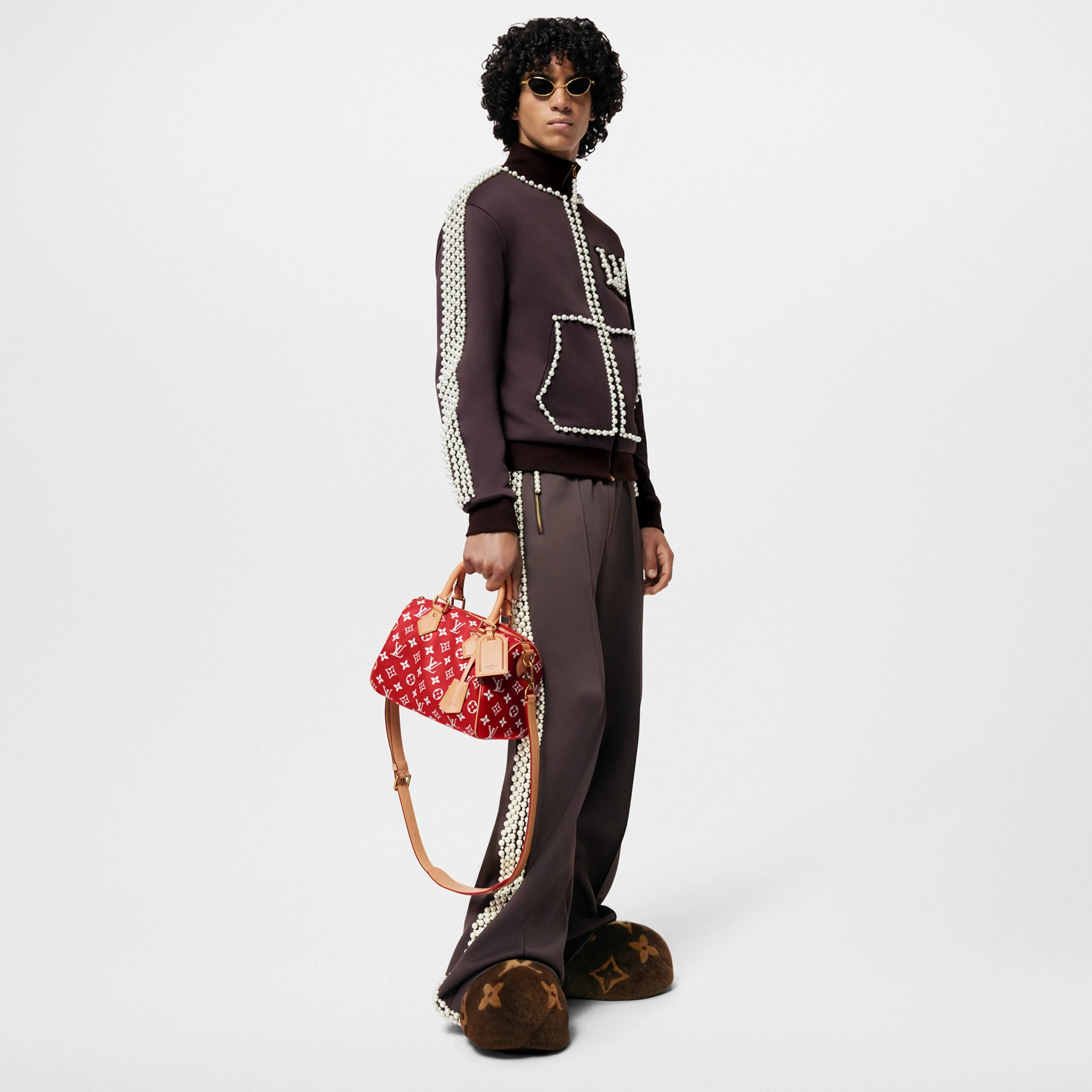 Replica bags lv Louis Vuitton M24425 Speedy P9 Bandoulière 25 Red
