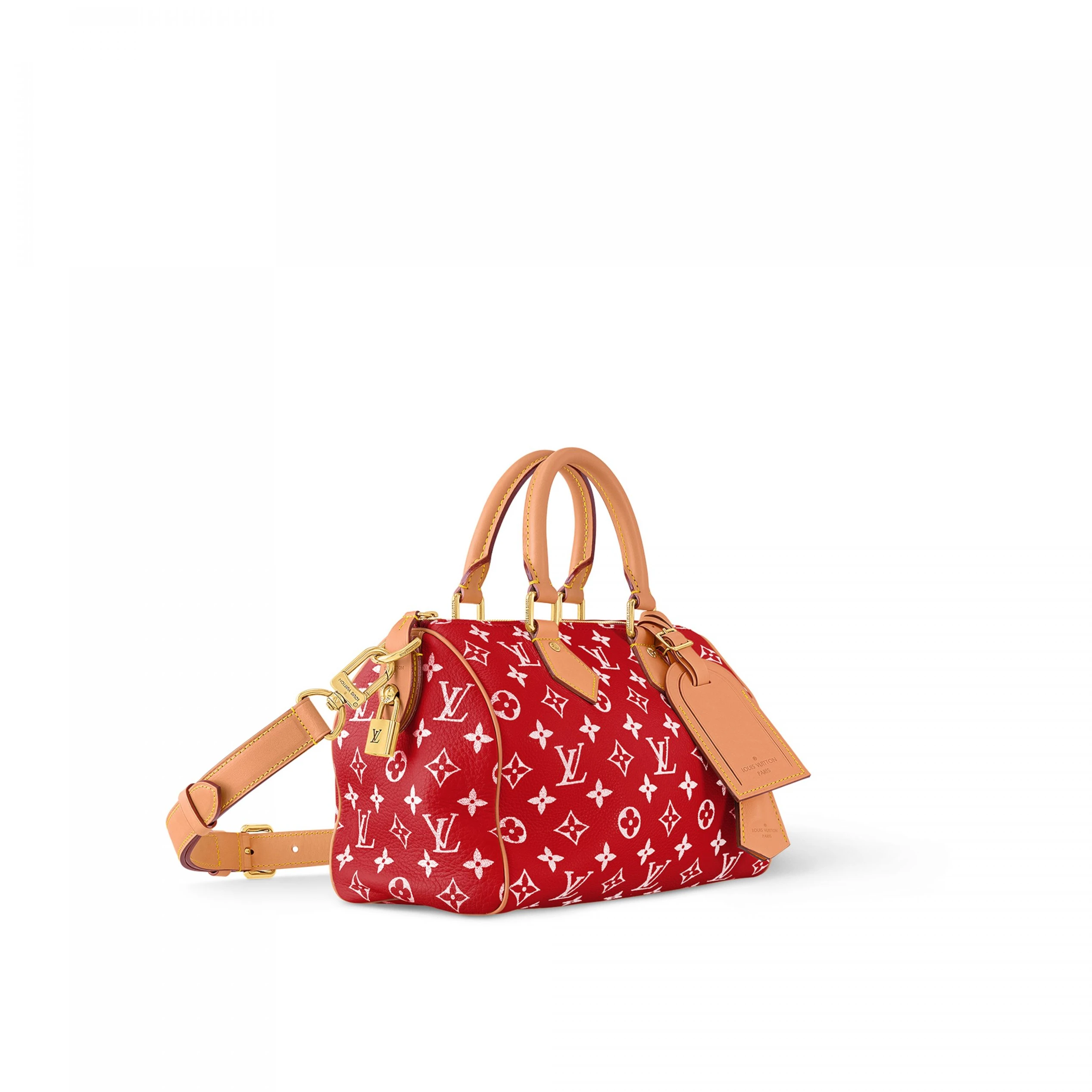 Replica bags lv Louis Vuitton M24425 Speedy P9 Bandoulière 25 Red
