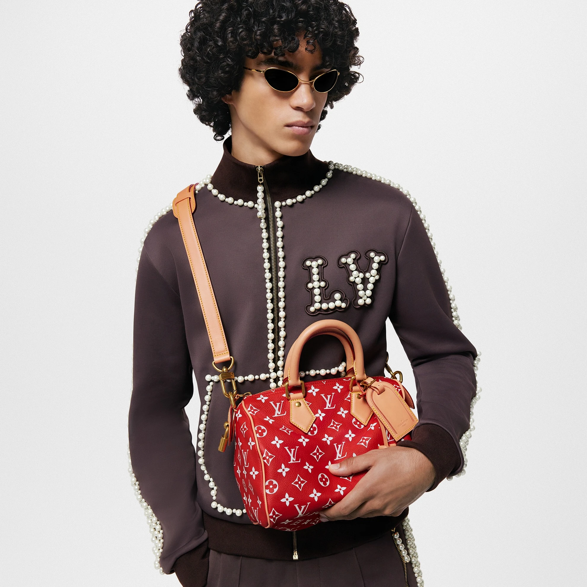 Replica bags lv Louis Vuitton M24425 Speedy P9 Bandoulière 25 Red