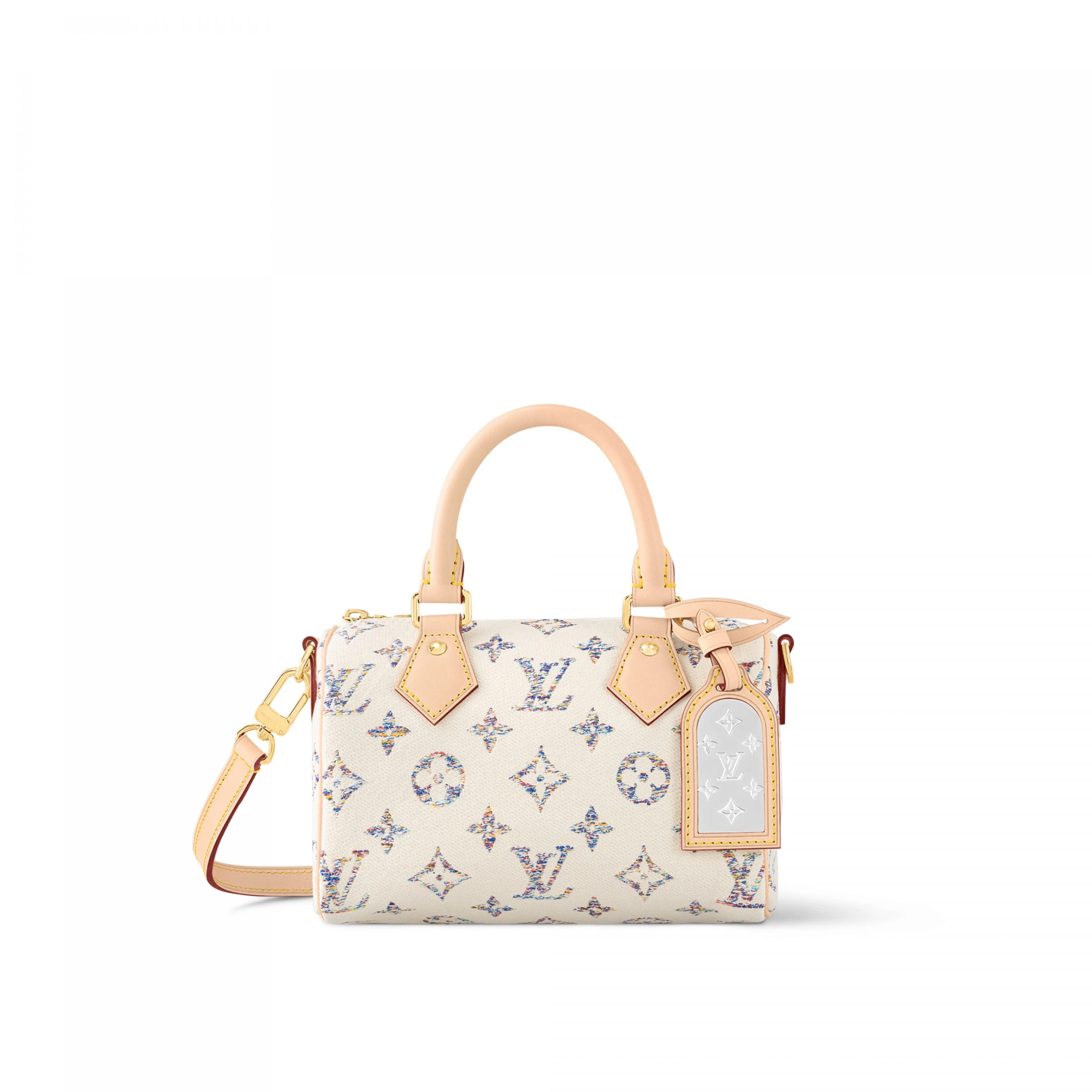 Louis Vuitton M24709 Speedy Bandoulière 20 Multicolor Beige