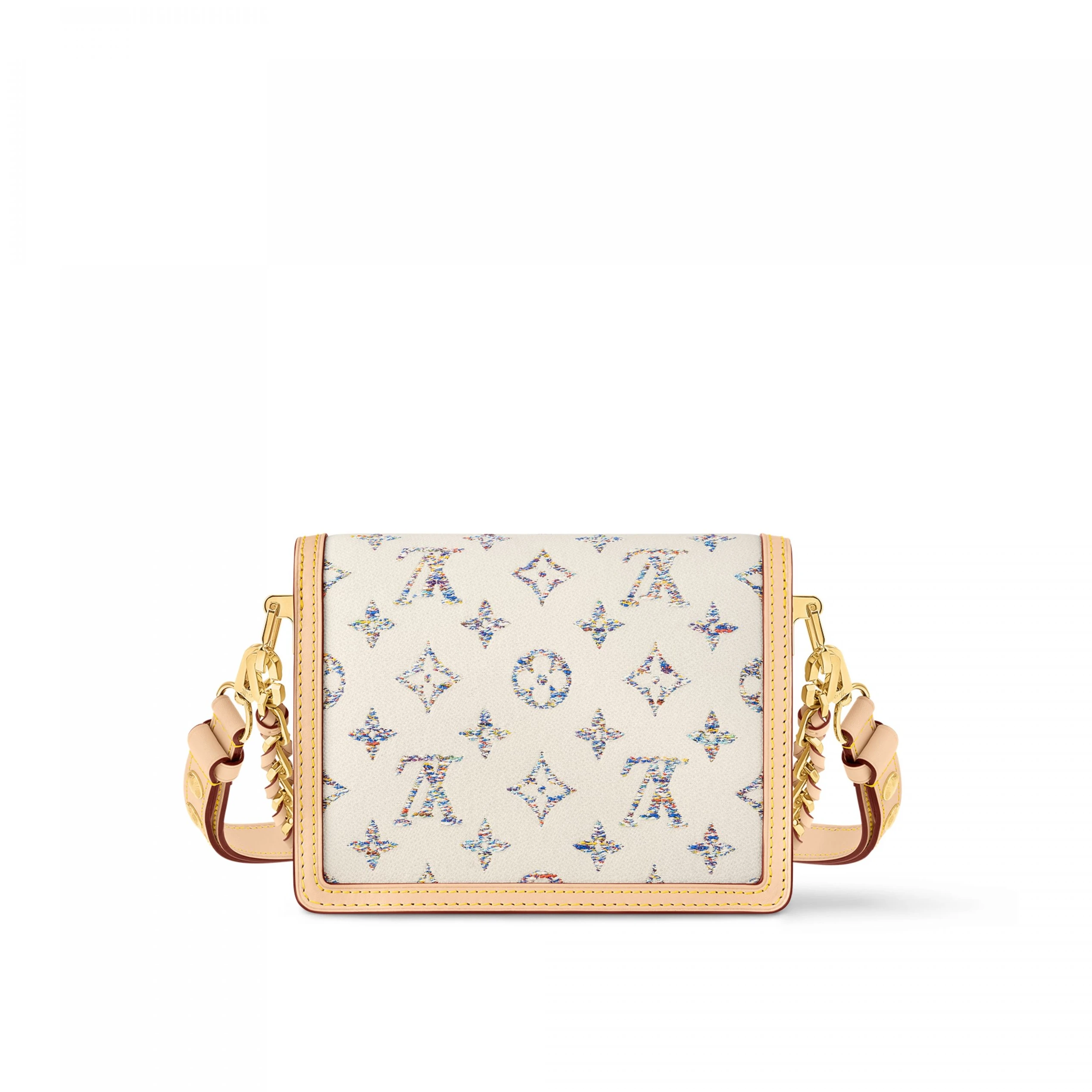 Top lv Louis Vuitton M24841 Mini Dauphine Multicolor Beige