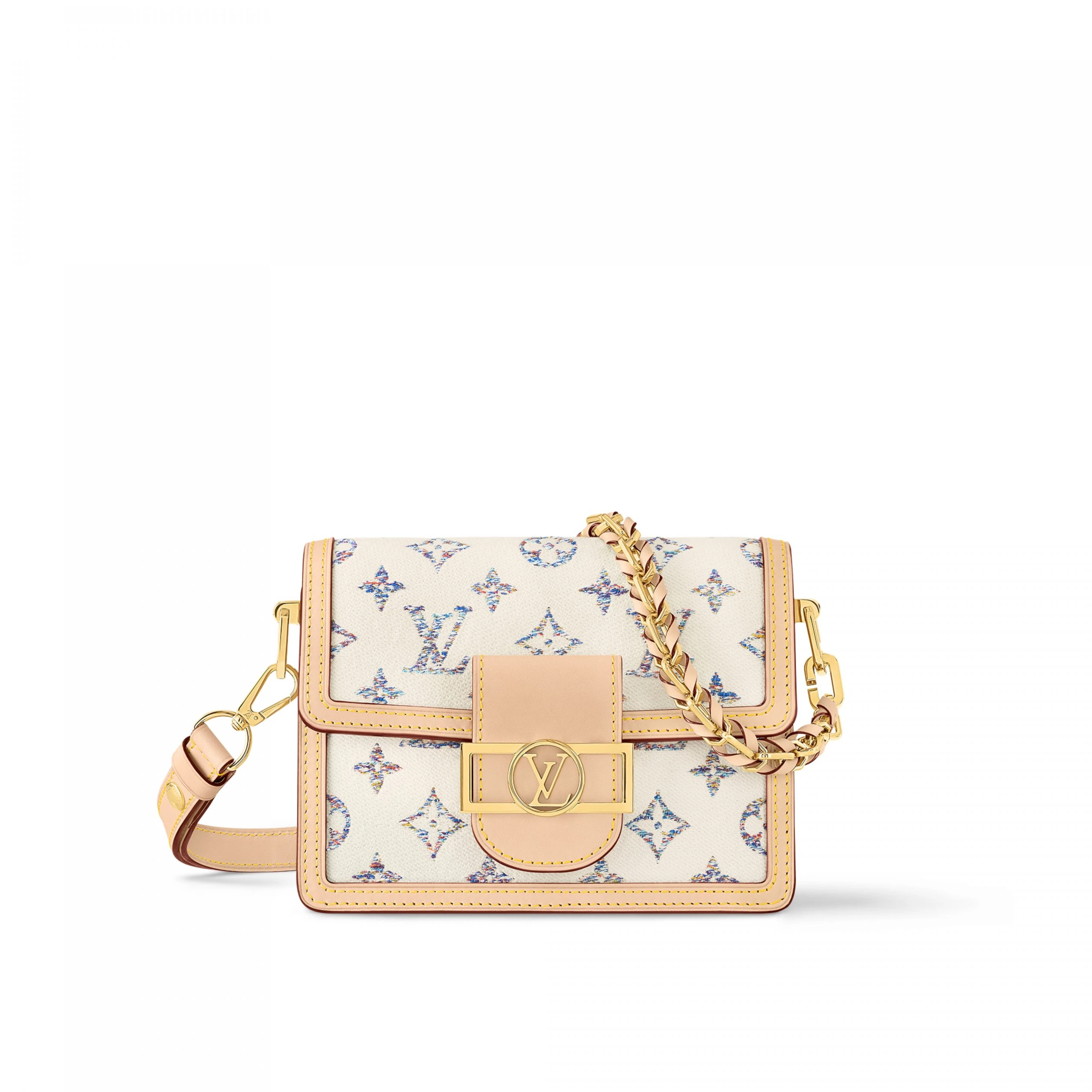 Louis Vuitton M24841 Mini Dauphine Multicolor Beige