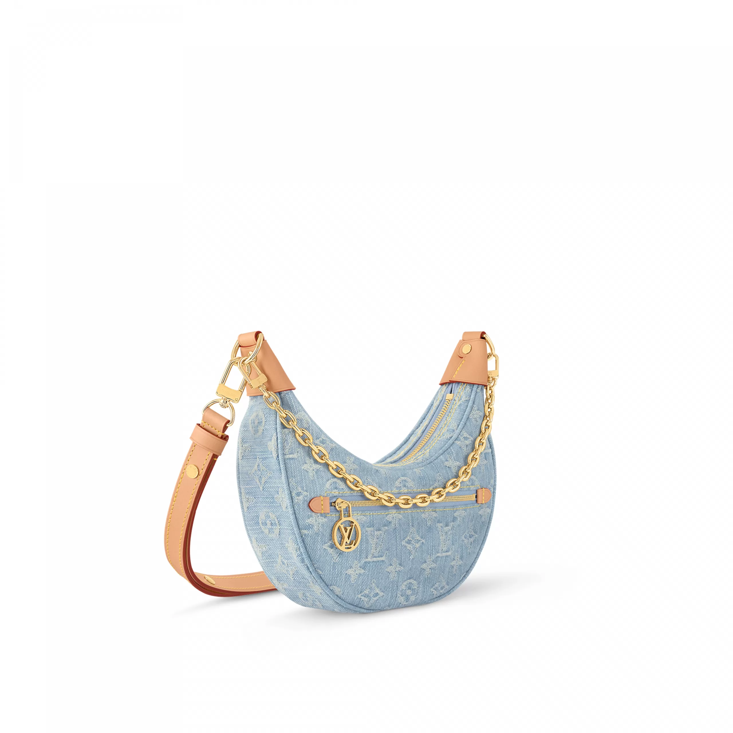 Replica bags lv Louis Vuitton M24846 Loop Sky Blue Denim
