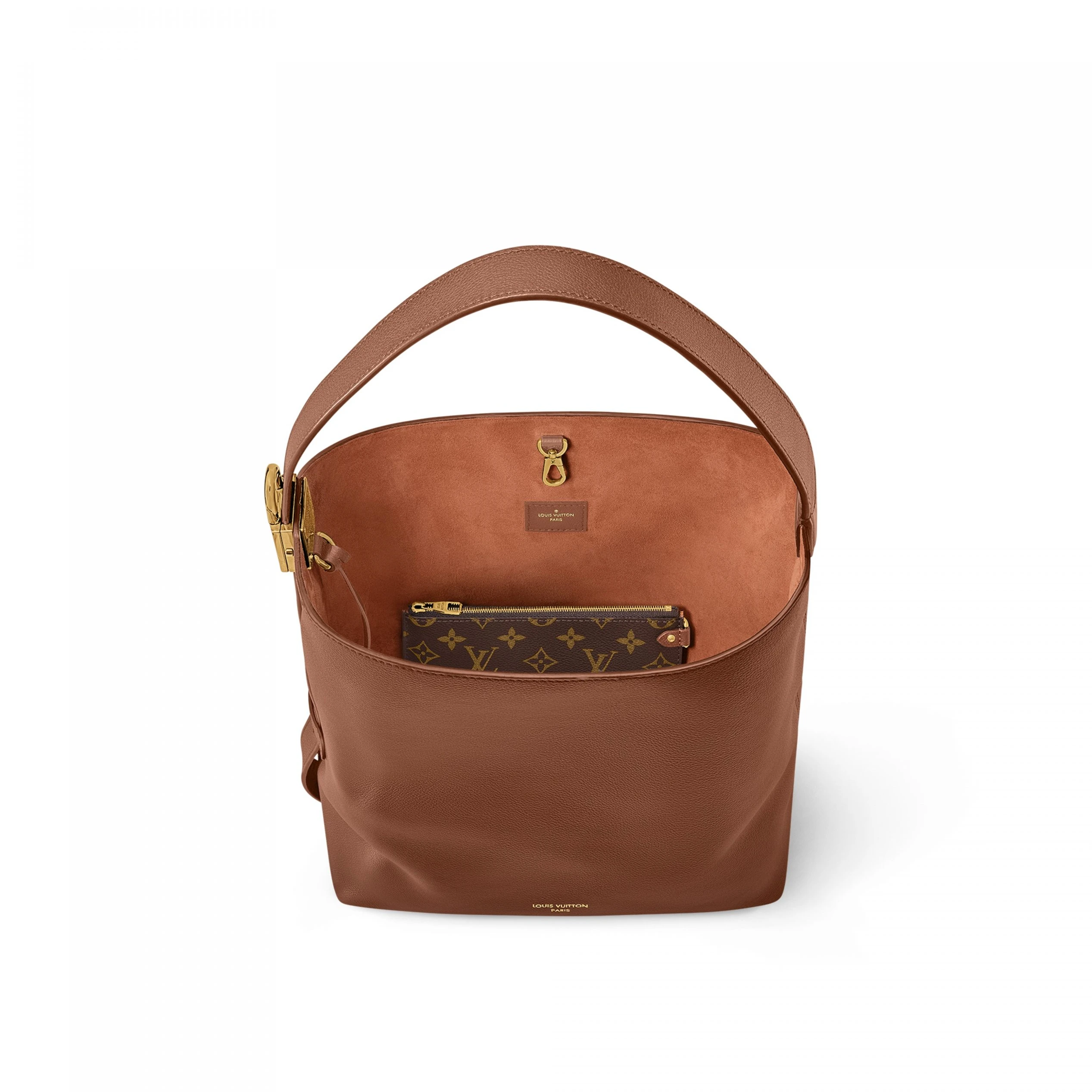 Replica bags lv Louis Vuitton M24974 Low Key Hobo MM Cognac Brown