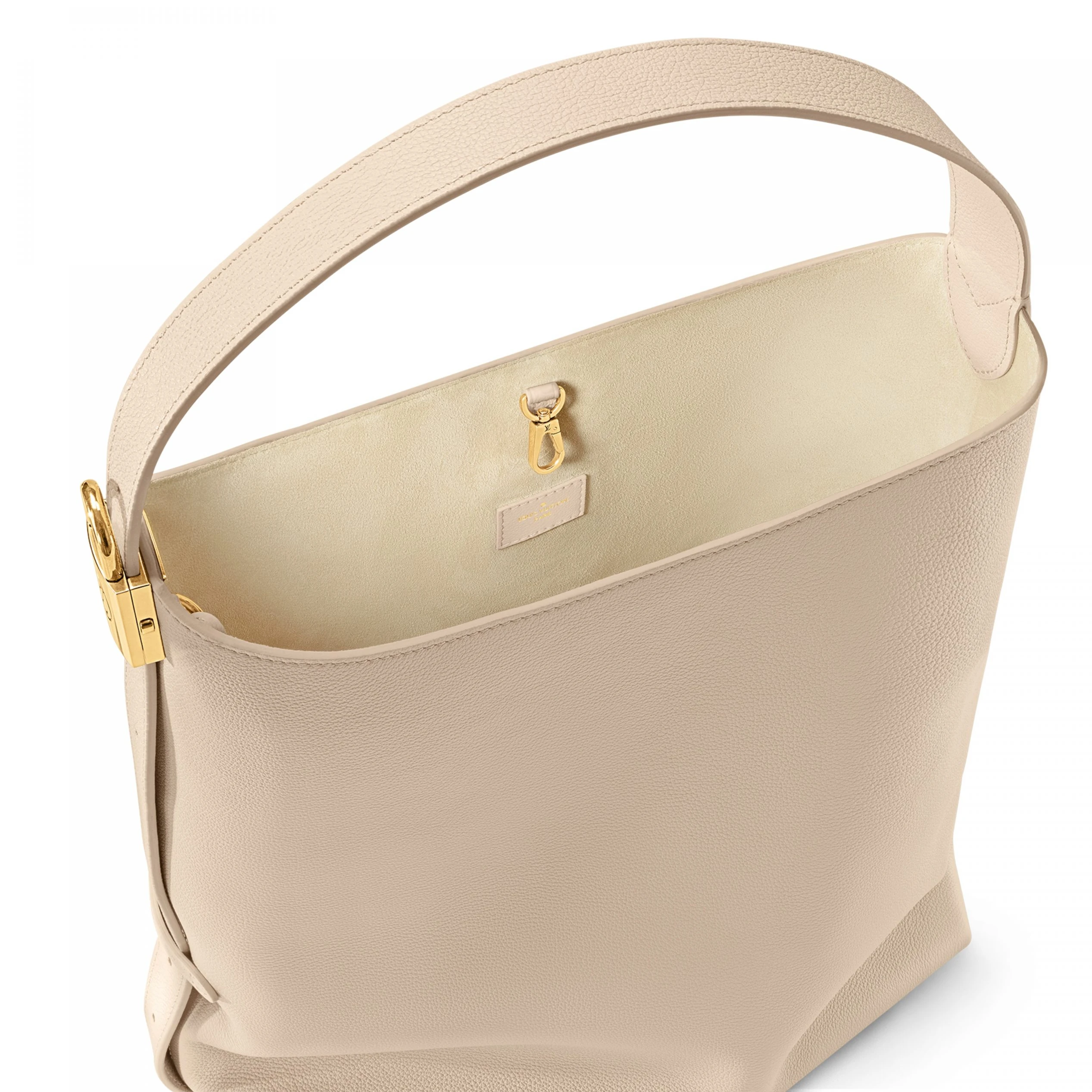Mythick ru Louis Vuitton M25022 Low Key Hobo MM Limestone Gray