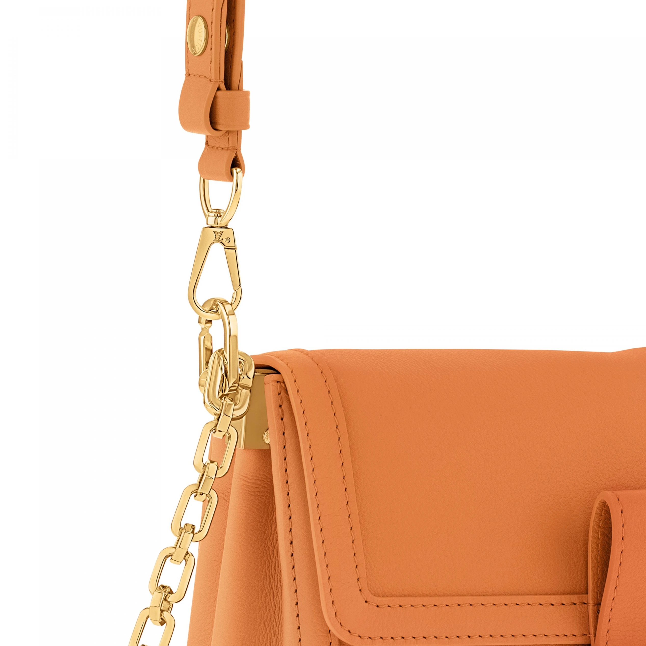 Replica bags lv Louis Vuitton M25048 Dauphine Soft MM Orange