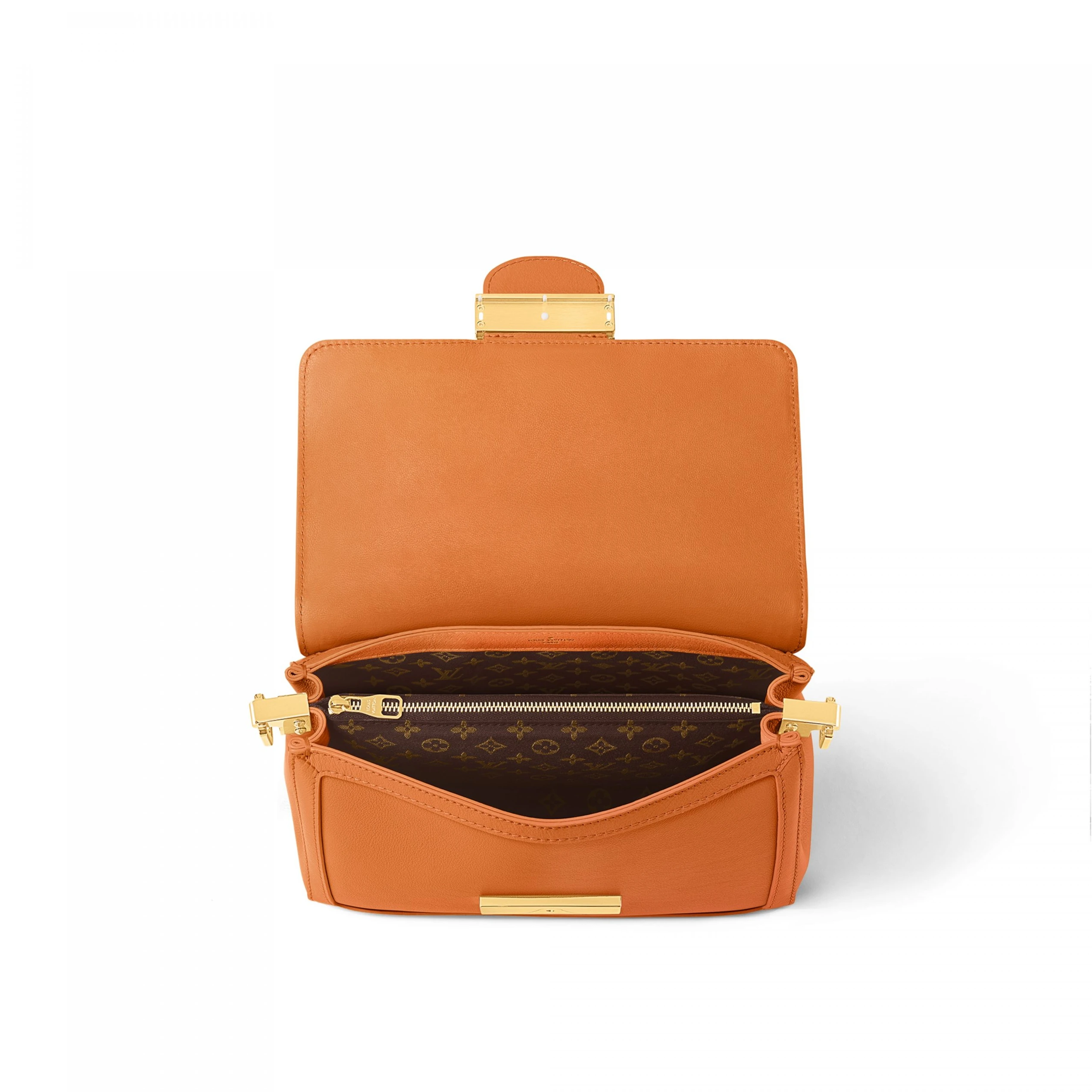 Replica bags lv Louis Vuitton M25048 Dauphine Soft MM Orange