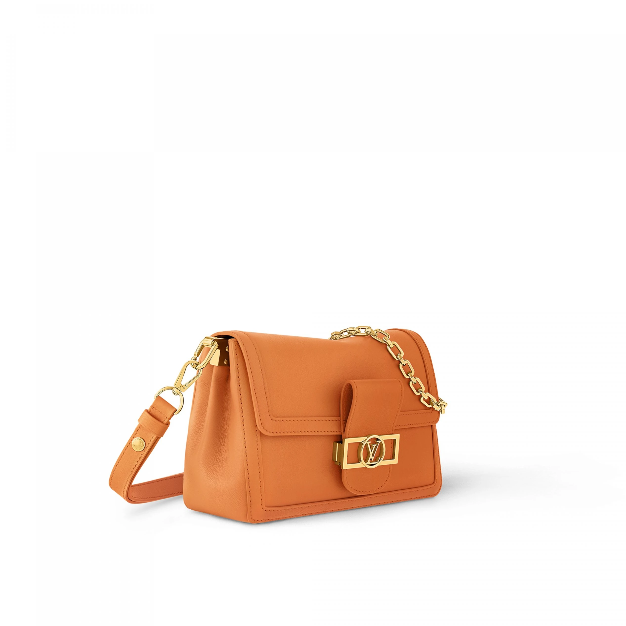 Replica bags lv Louis Vuitton M25048 Dauphine Soft MM Orange