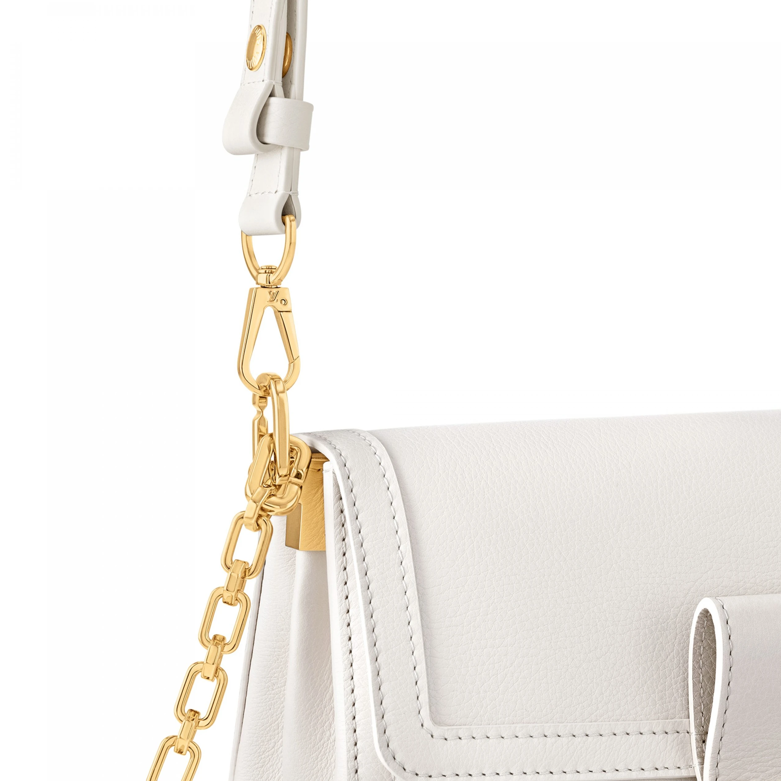 Replica bags Louis Vuitton M25050 Dauphine Soft MM White
