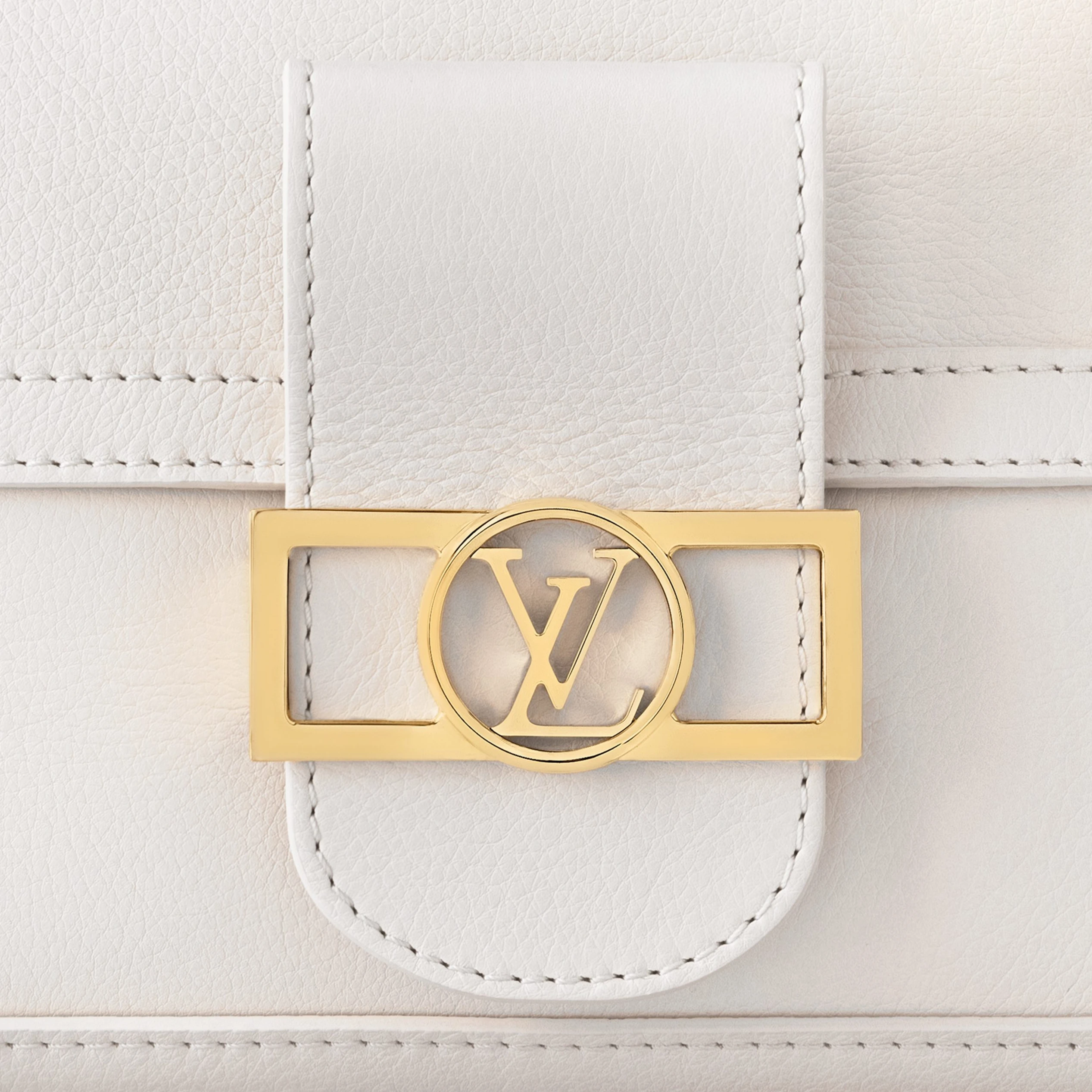 Replica bags Louis Vuitton M25050 Dauphine Soft MM White