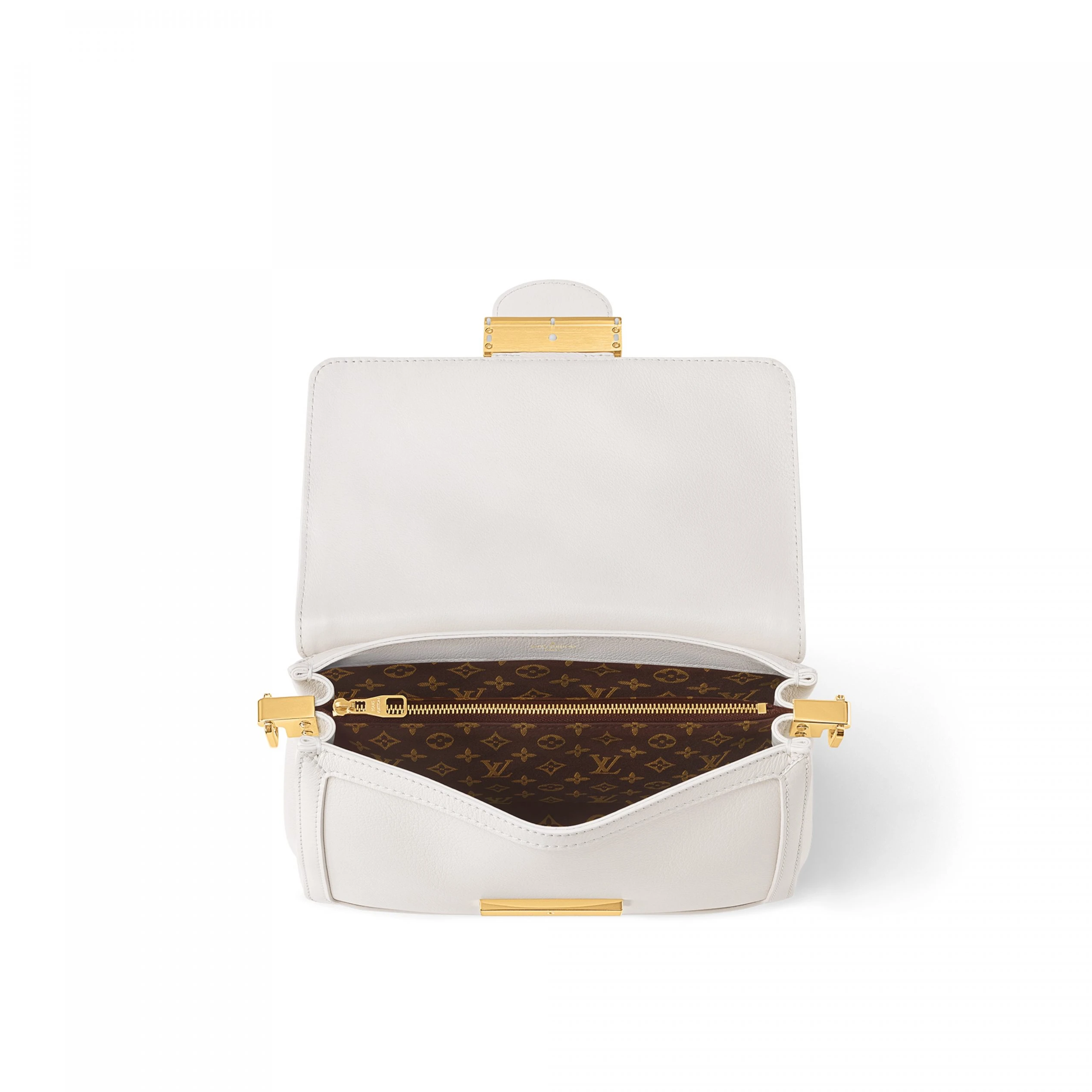 Replica bags Louis Vuitton M25050 Dauphine Soft MM White
