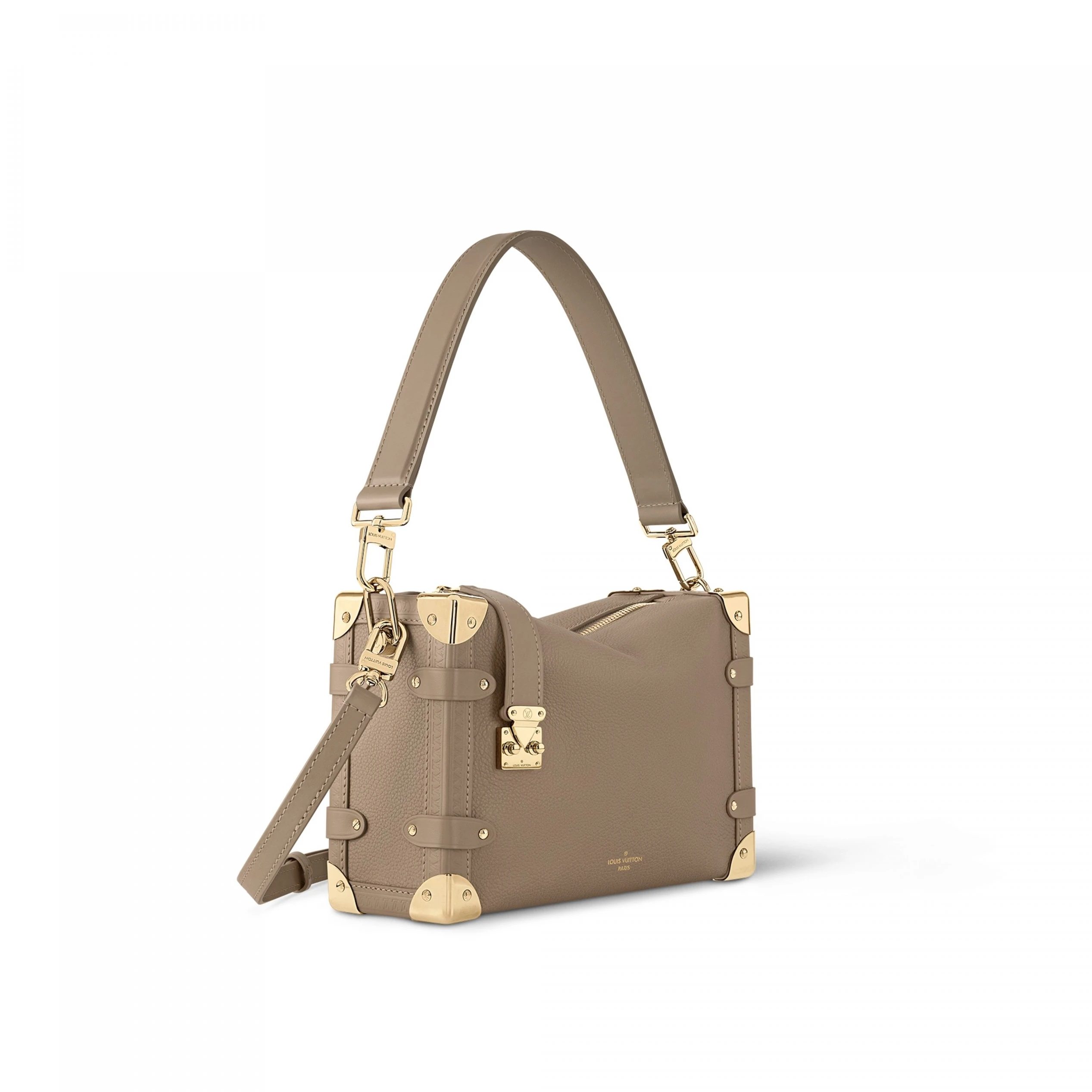 Top lv Louis Vuitton M25072 Side Trunk MM Taupe