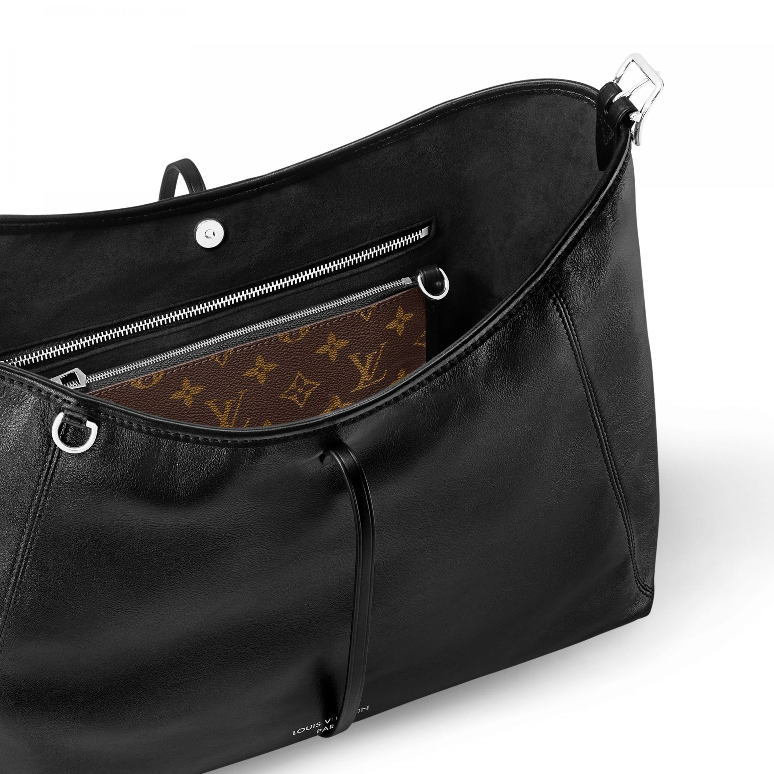 Lv belts replica Louis Vuitton M25143 CarryAll Dark MM Black