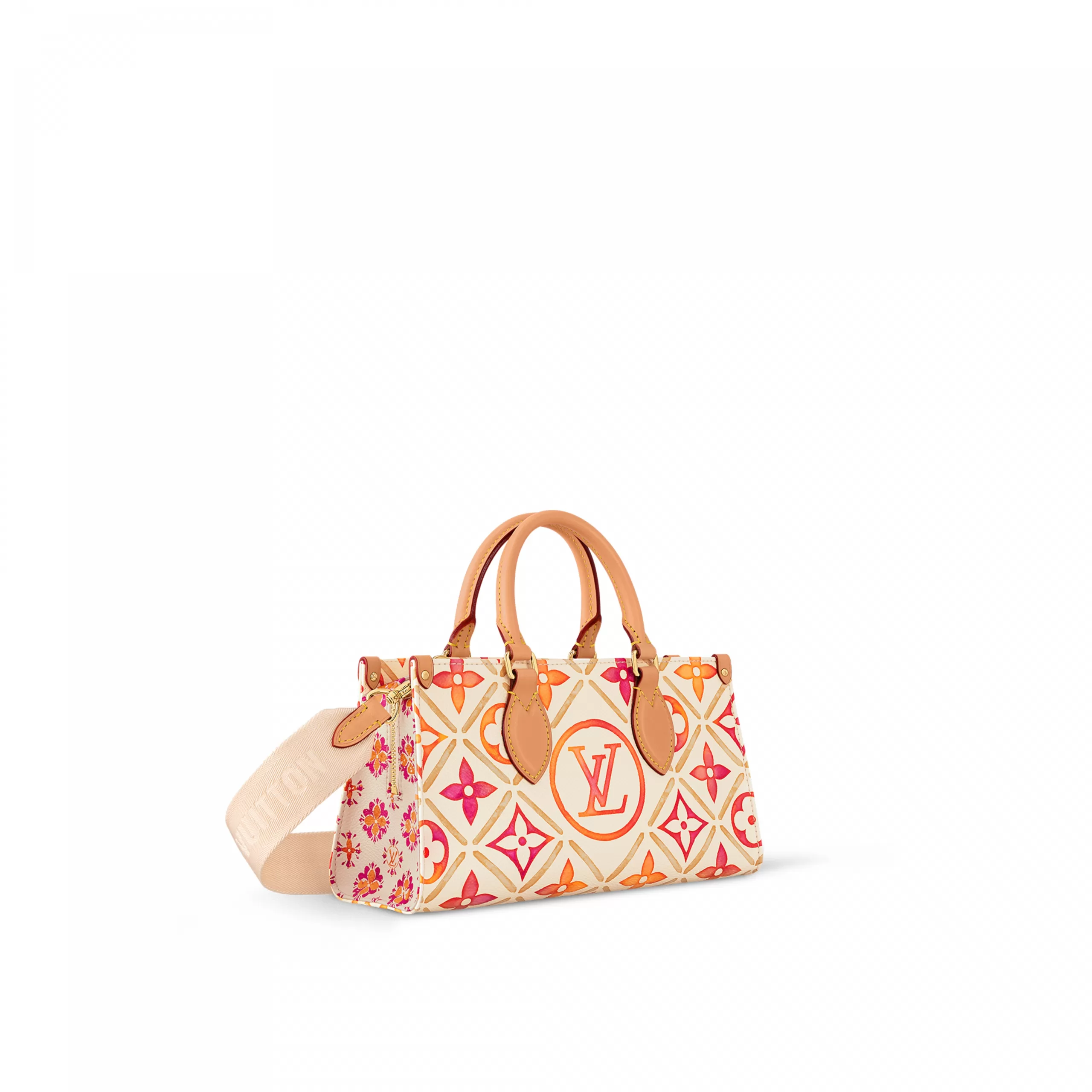 Replica bags lv Louis Vuitton M25318 OnTheGo East West Coral