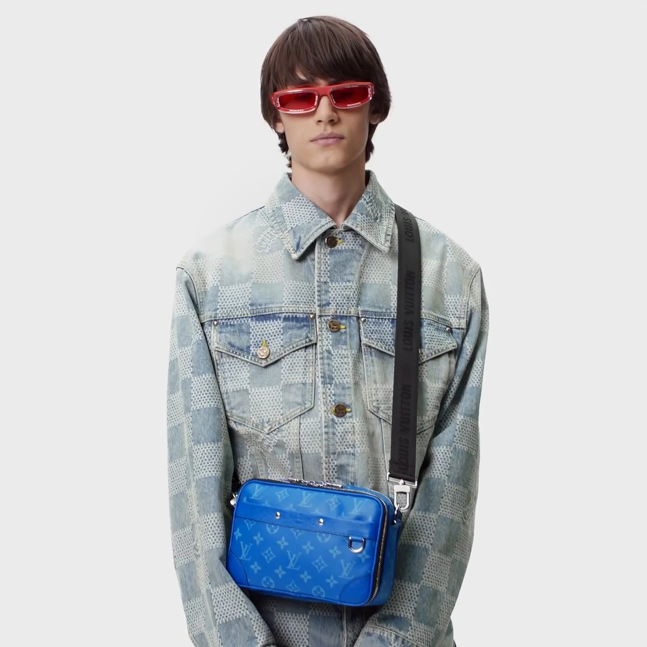 Replica bags Louis Vuitton M31016 Alpha Messenger Agave Blue