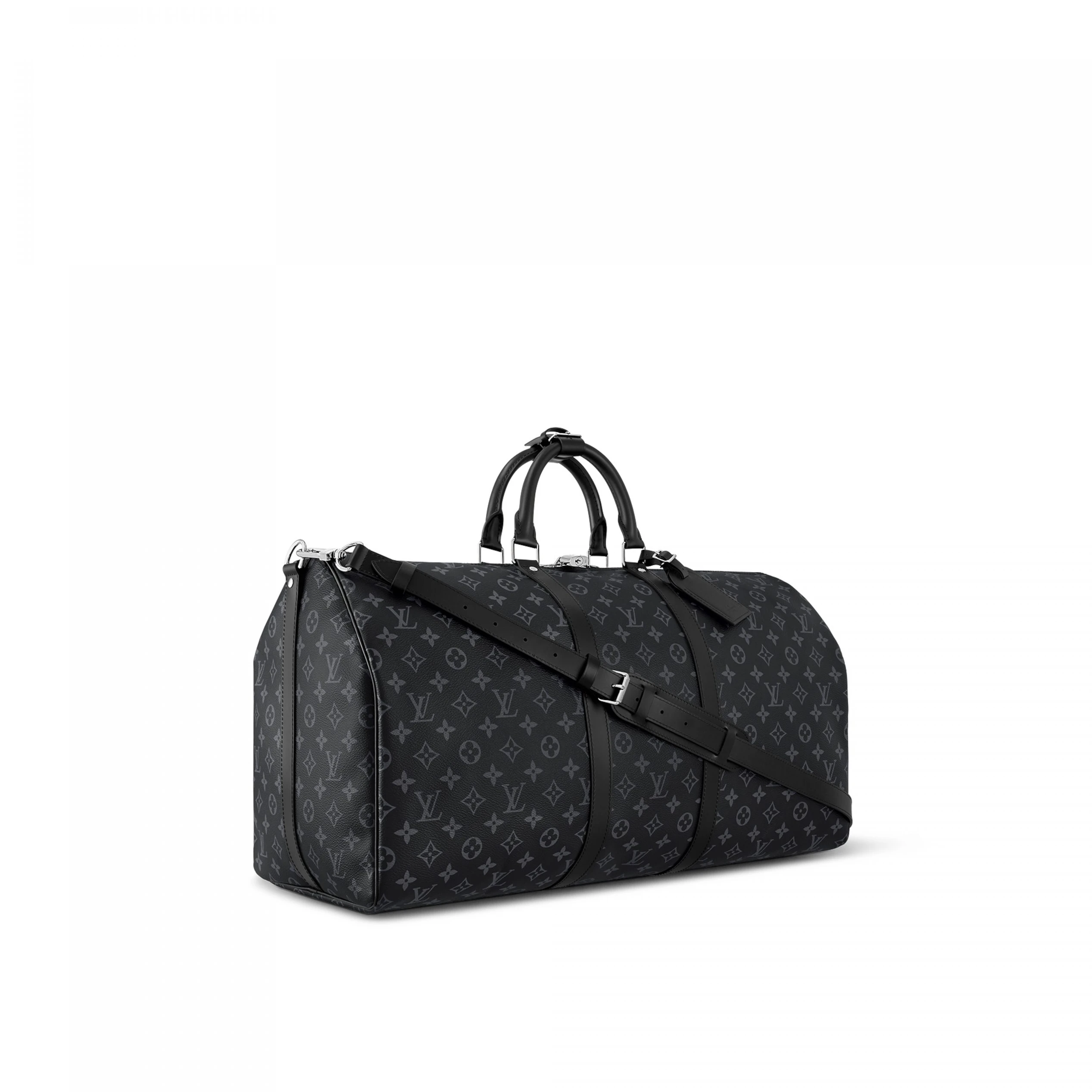 Top lv Louis Vuitton M40605 Keepall Bandoulière 55 Black