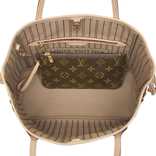 Top lv Louis Vuitton M41000 Neverfull PM Shoulder Bag Monogram Canvas