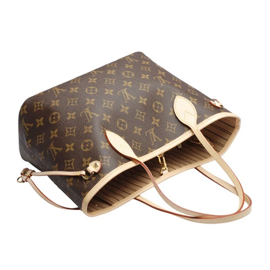 Top lv Louis Vuitton M41000 Neverfull PM Shoulder Bag Monogram Canvas