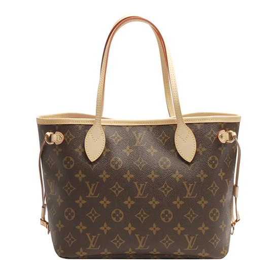 Top lv Louis Vuitton M41000 Neverfull PM Shoulder Bag Monogram Canvas