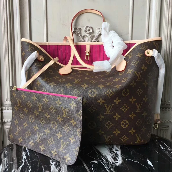 Replica bags Louis Vuitton M41178 Neverfull MM Shoulder Bag Monogram Canvas