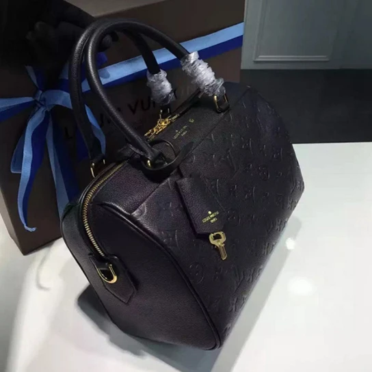 Louis vuitton locations Louis Vuitton M42401 Speedy Bandouliere 25 Tote Bag Monogram Empreinte Leather