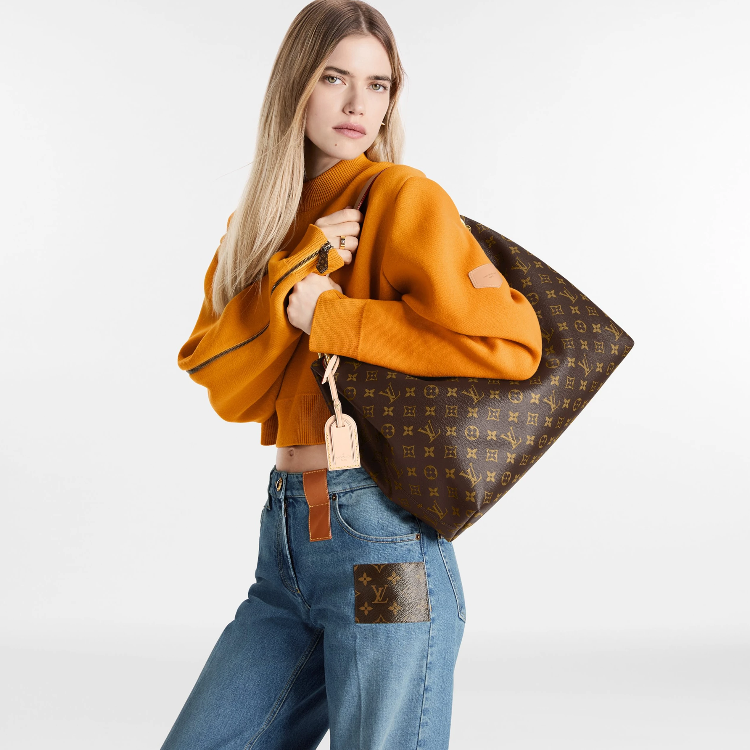 Top lv Louis Vuitton M43704 Graceful MM Beige