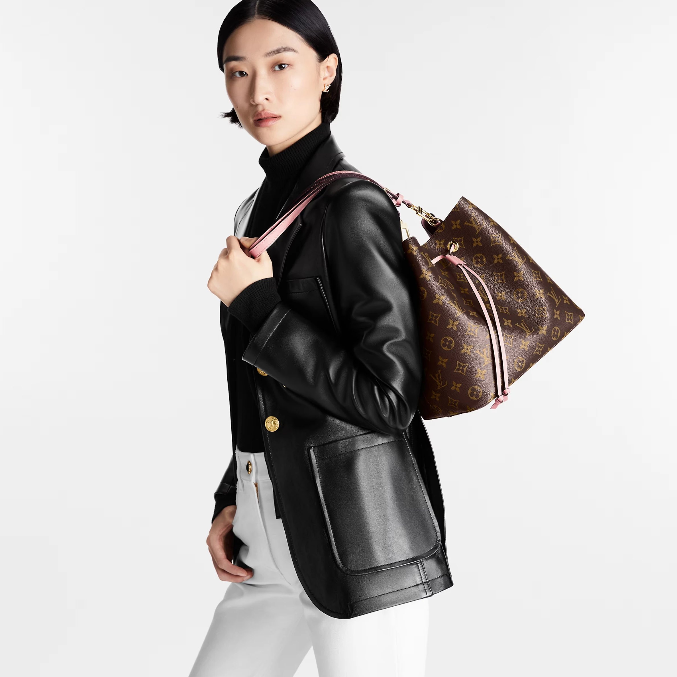 Replica bag Louis Vuitton M44022 Rose Poudré Pink NéoNoé
