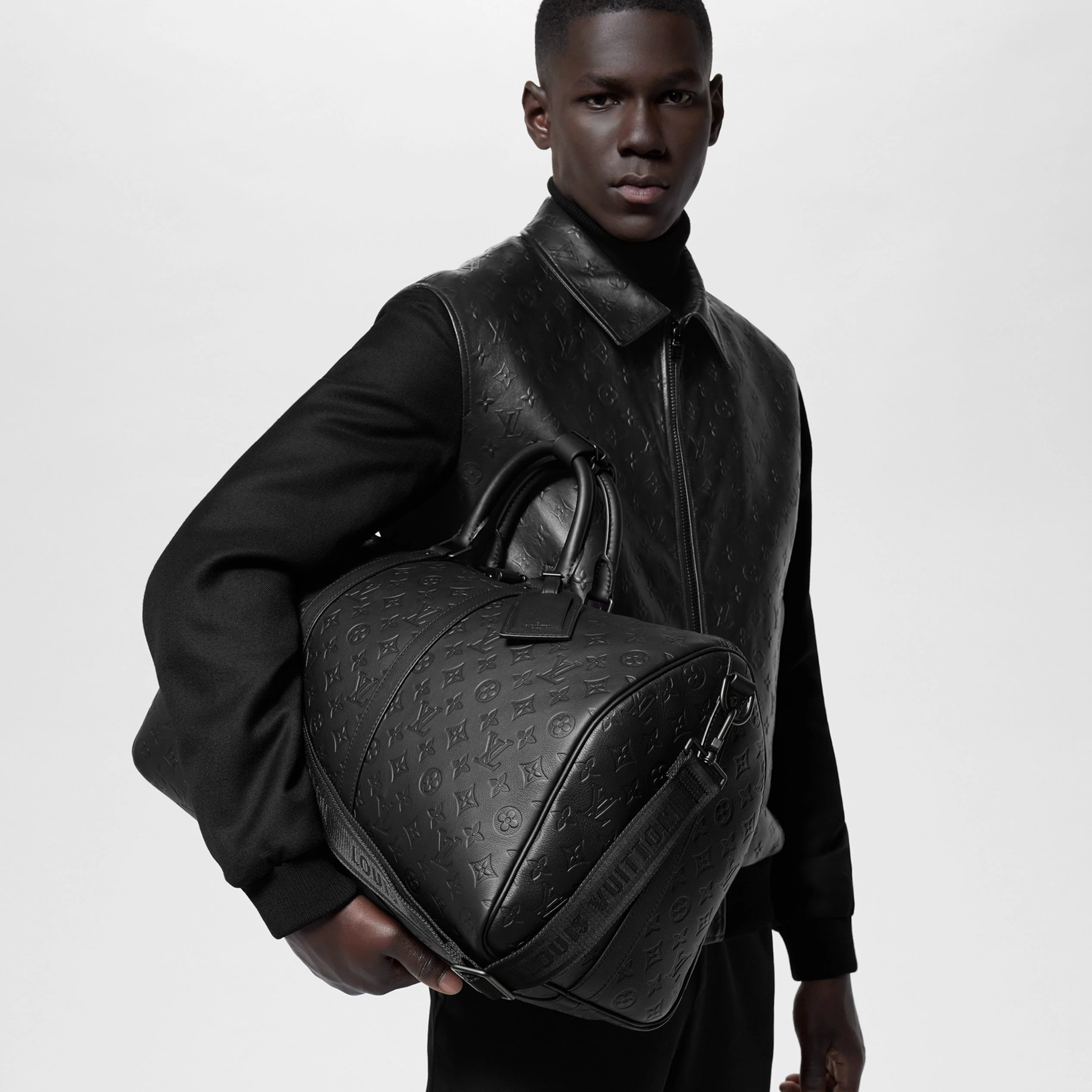 Replica bags Louis Vuitton M44810 Keepall Bandoulière 50 Black