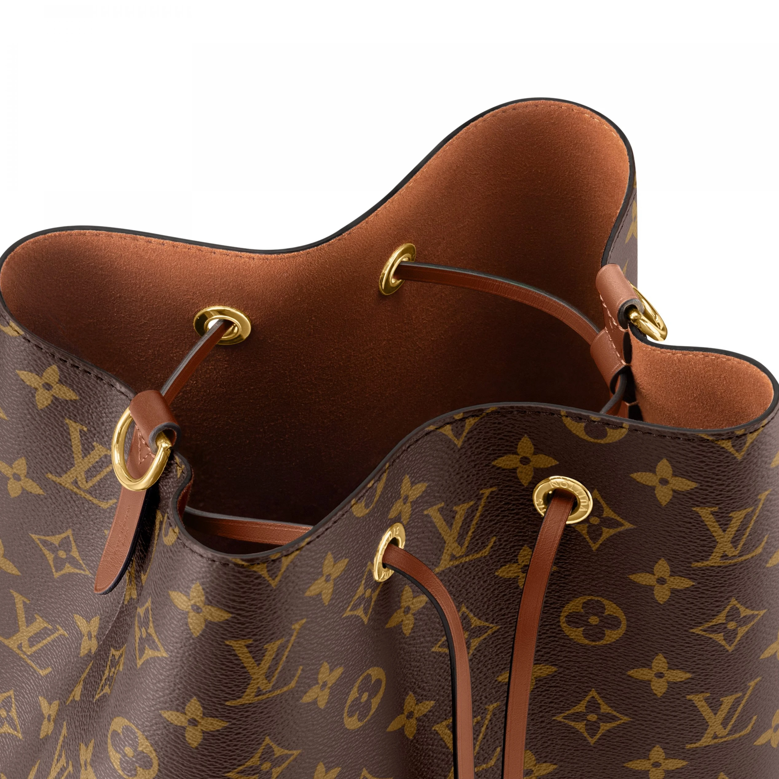 Top lv Louis Vuitton M44887 Caramel Brown Monogram NéoNoé MM